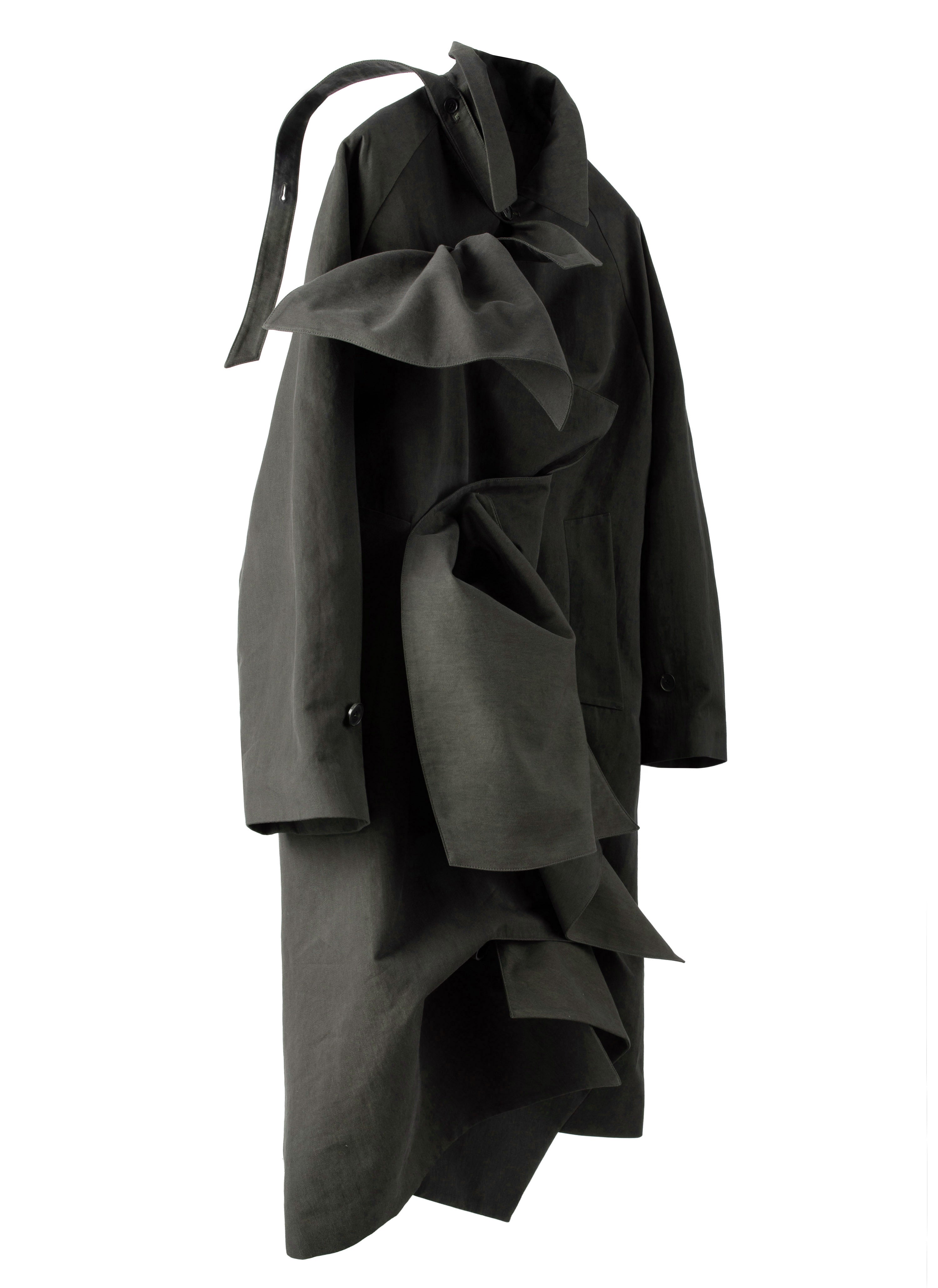Post Archive Faction - Trimmed Coat (2026) (Earth) product image 2 | TRAB K-Fashion Australia
