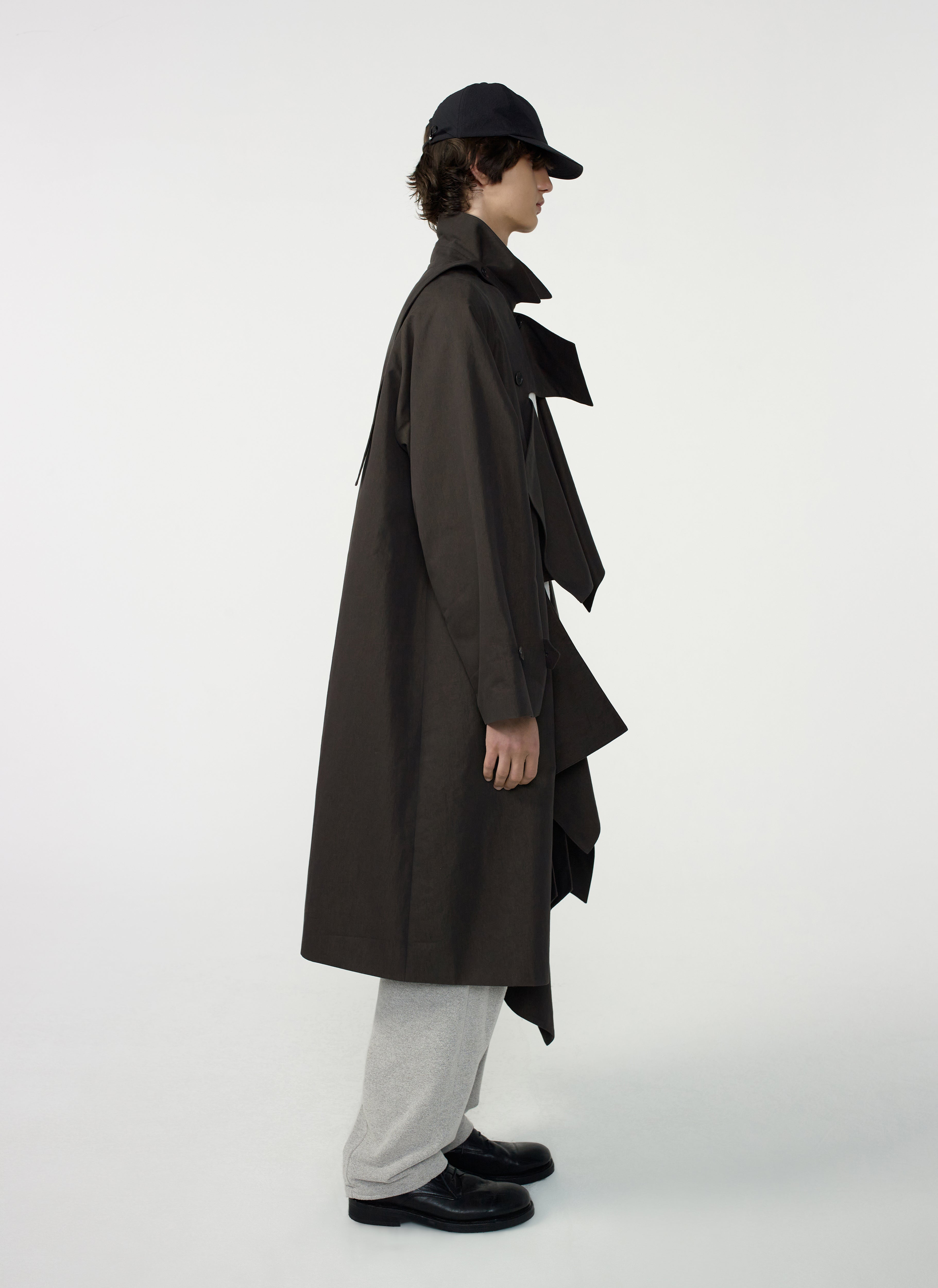 Post Archive Faction - Trimmed Coat (2026) (Earth) product image 9 | TRAB K-Fashion Australia