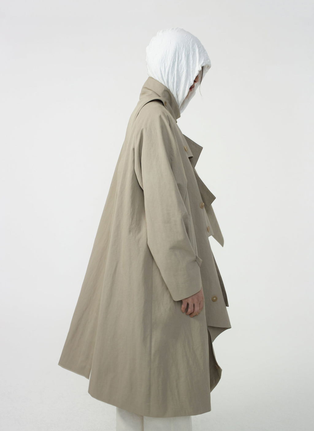 Post Archive Faction - Trimmed Coat (2026) (Sand) product image 4 | TRAB K-Fashion Australia