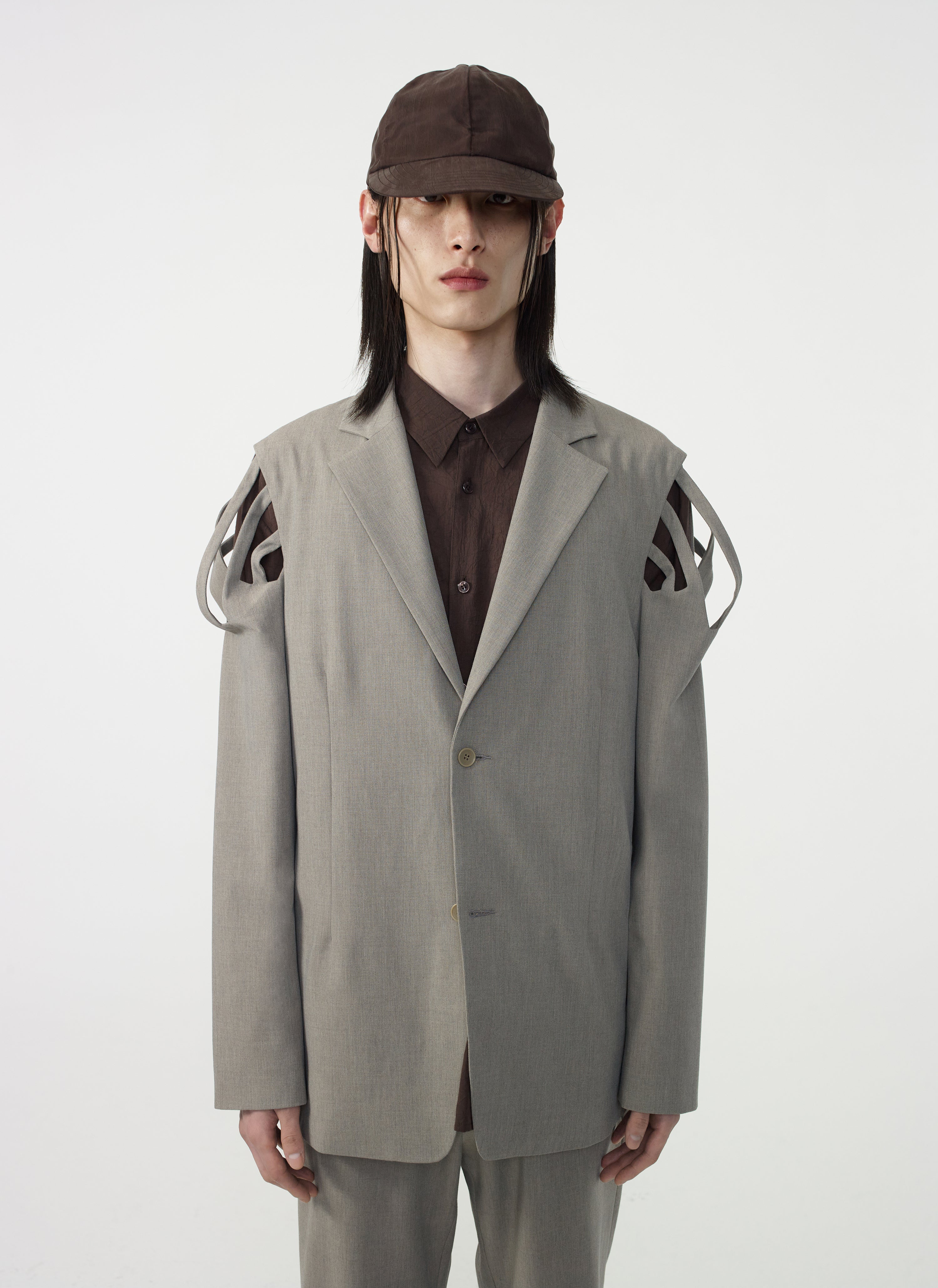 Post Archive Faction - Trimmed Jacket (2026) (Sand) product image 1 | TRAB K-Fashion Australia