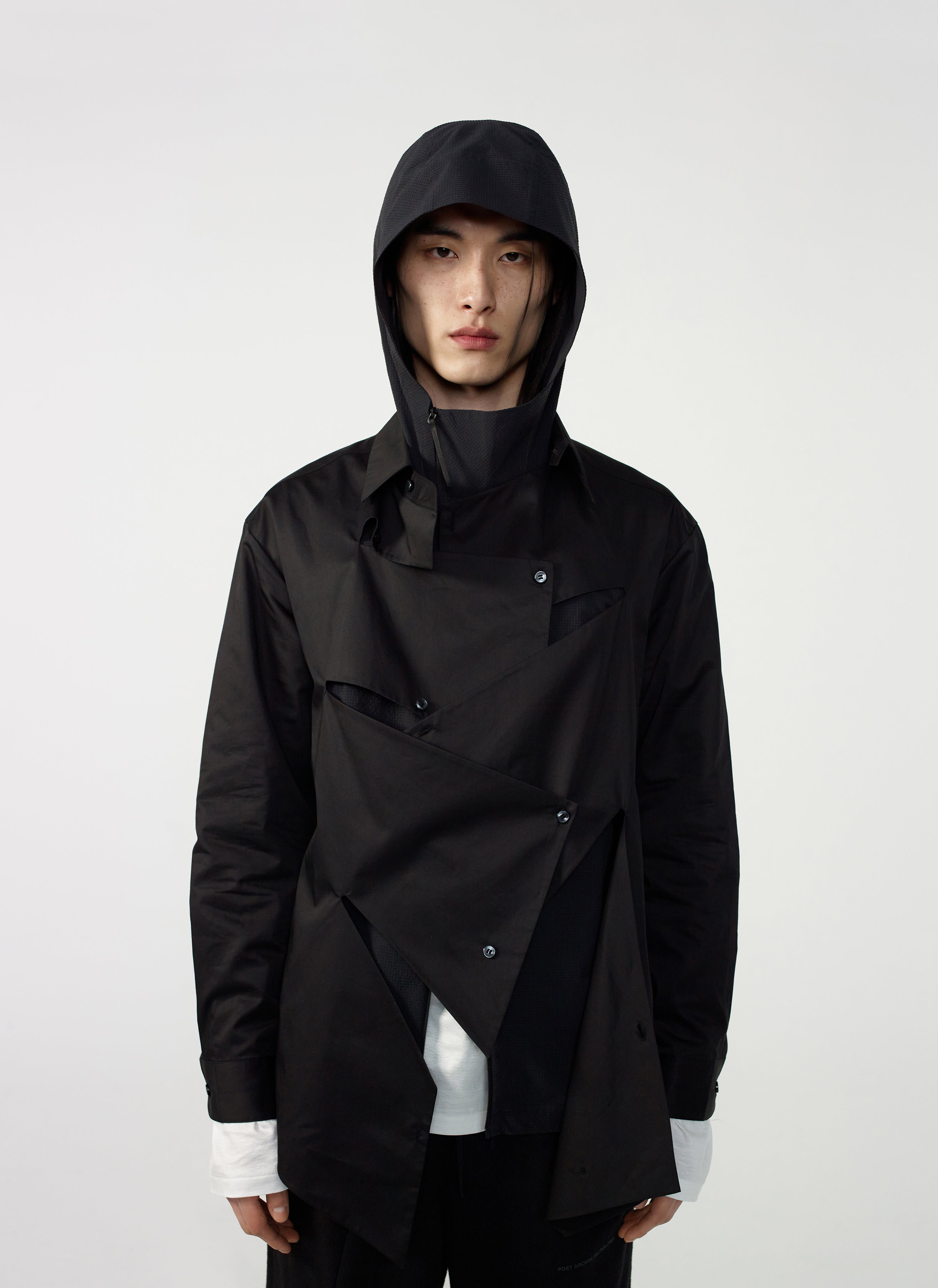 Post Archive Faction - Trimmed Shirt D (2026) (Black) product image 1 | TRAB K-Fashion Australia