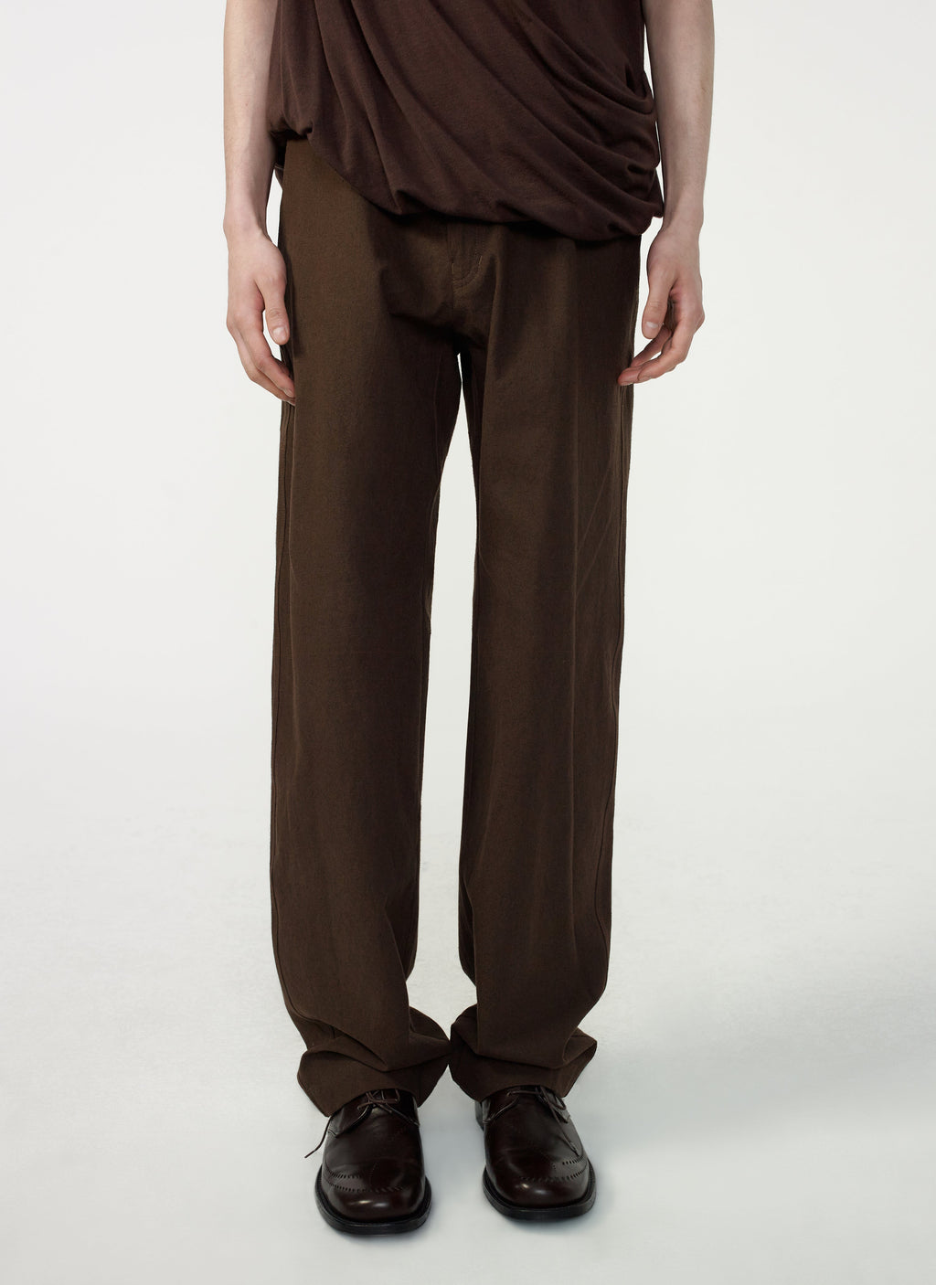 Post Archive Faction - Trousers (Archive) (Brown) product image 1 | TRAB K-Fashion Australia