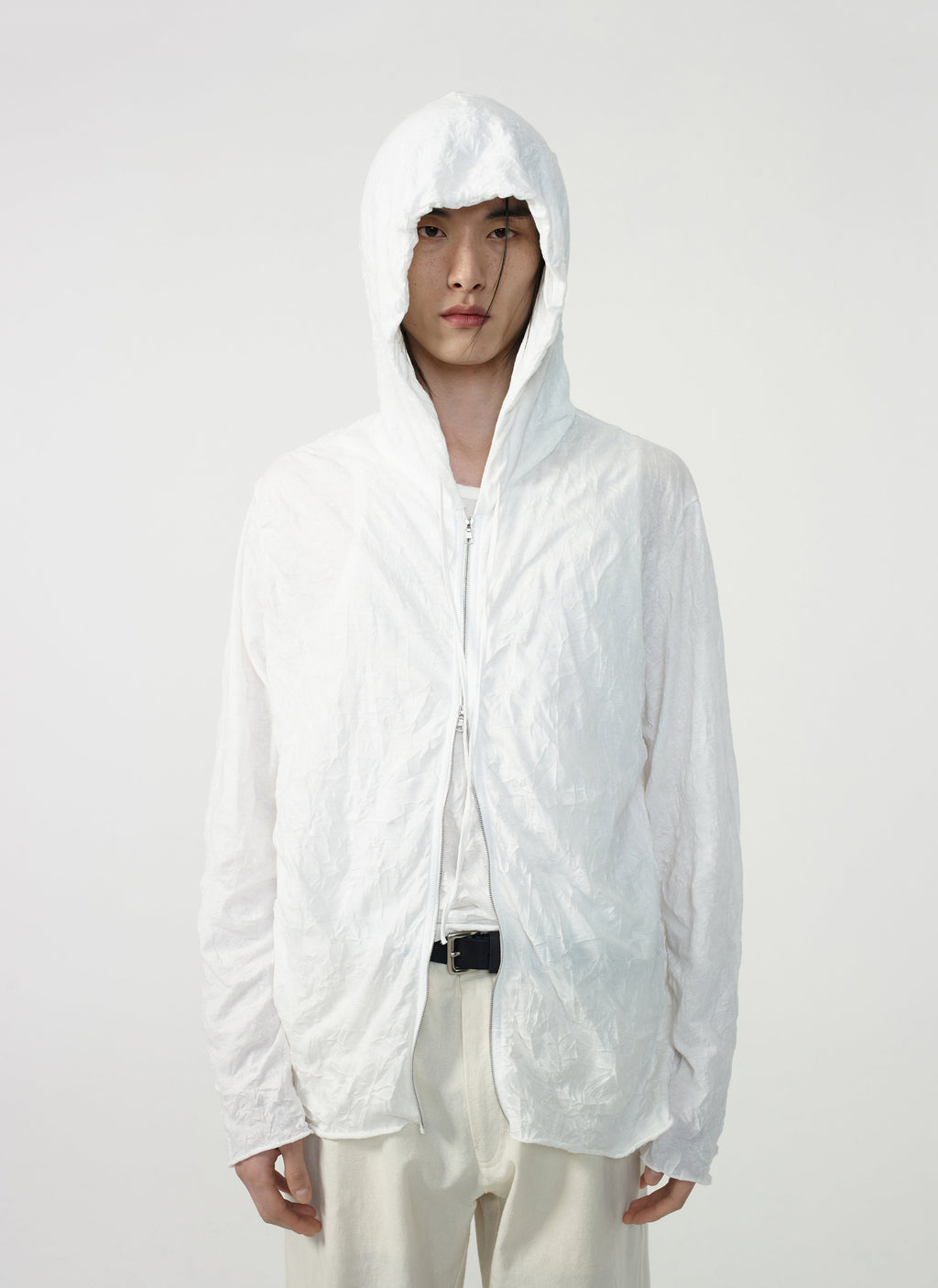 Post Archive Faction - Zip Hoodie (Archive) (White) product image 1 | TRAB K-Fashion Australia