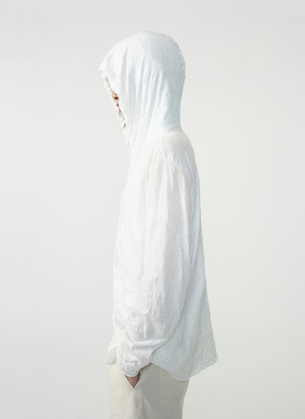 Post Archive Faction - Zip Hoodie (Archive) (White) product image 3 | TRAB K-Fashion Australia