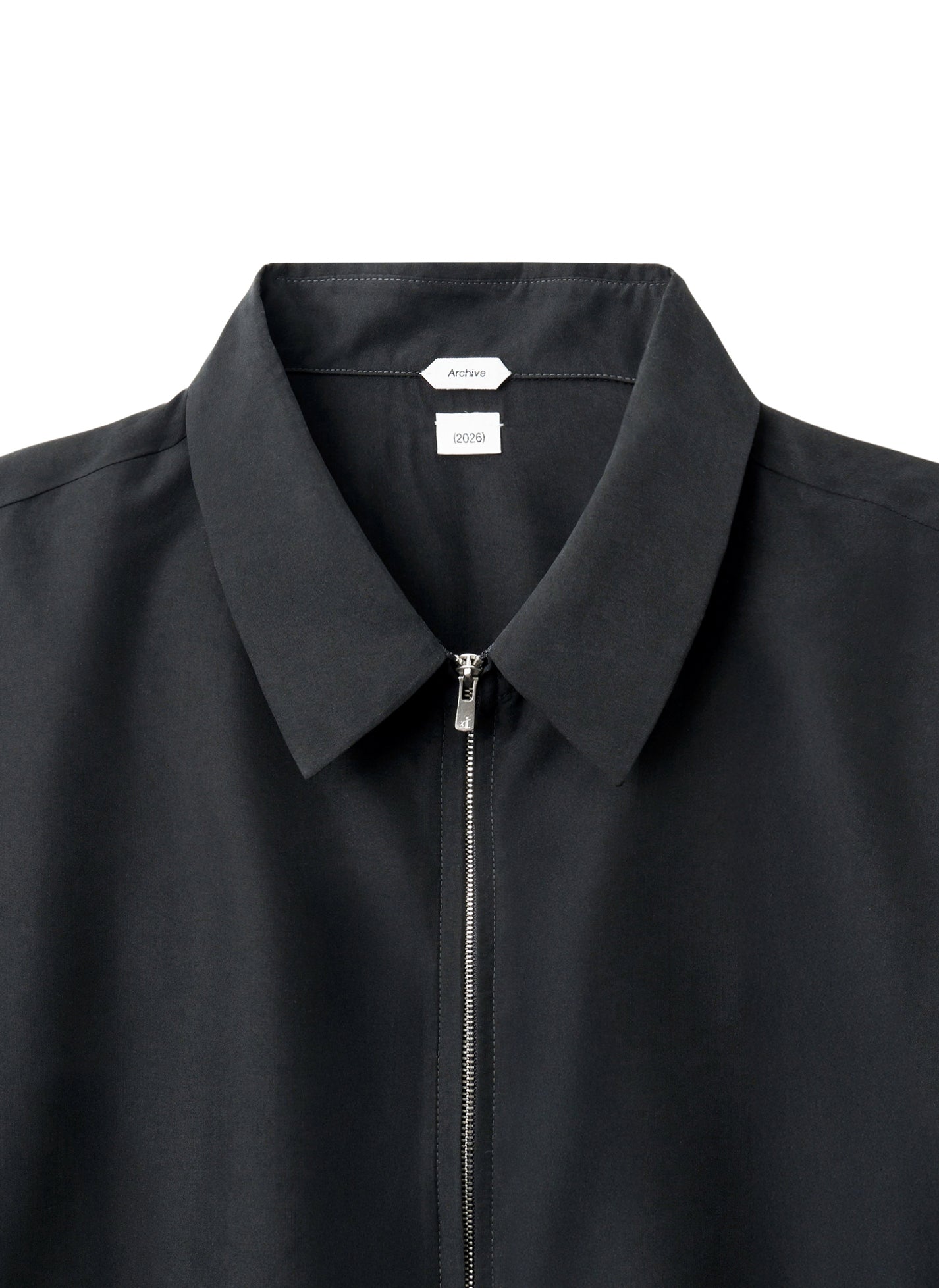 Post Archive Faction - Zip Shirt (Archive) (Black Rayon) product image 3 | TRAB K-Fashion Australia