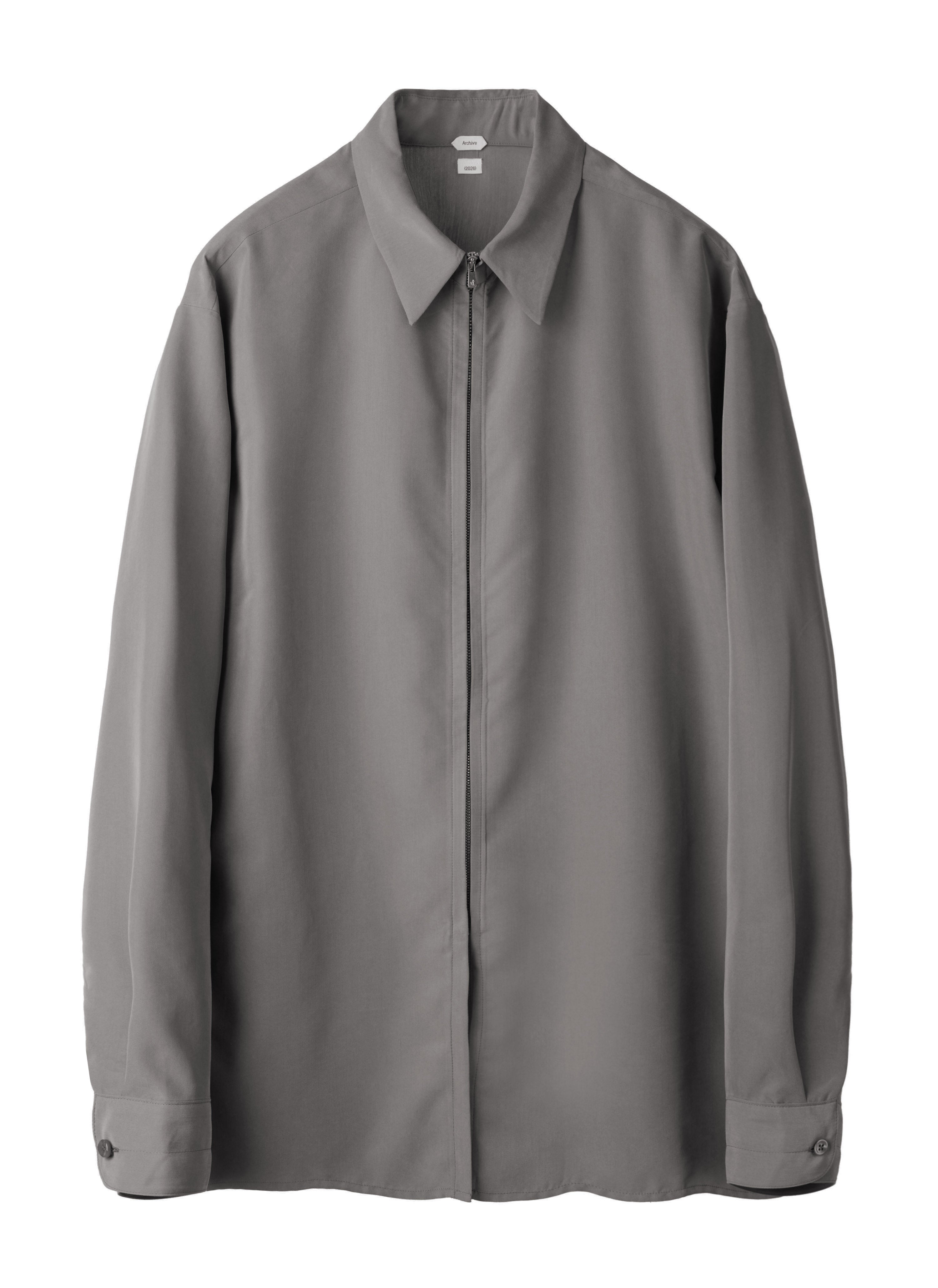Post Archive Faction - Zip Shirt (Archive) (Grey Rayon) product image 1 | TRAB K-Fashion Australia