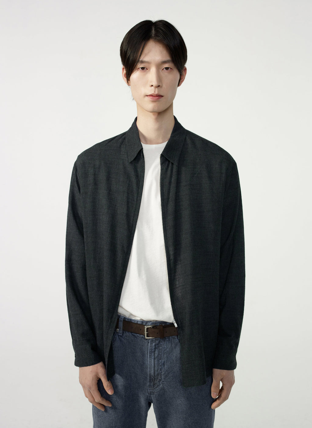 Post Archive Faction - Zip Shirt (Archive) (Charcoal) product image 1 | TRAB K-Fashion Australia