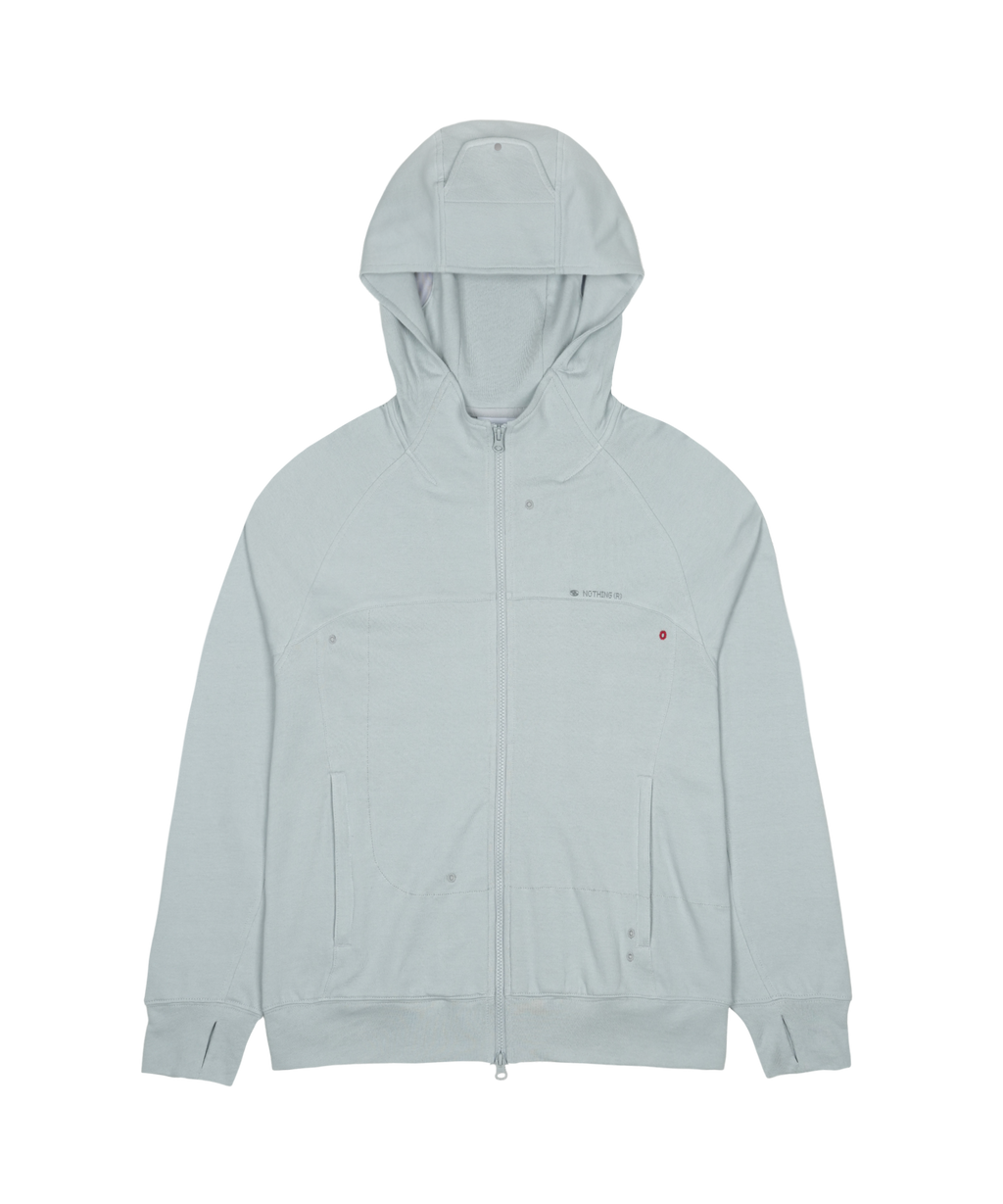 San San Gear - San San I Nothing Zip-Up Hoodie (Sky Blue) product image 1 | TRAB K-Fashion Australia