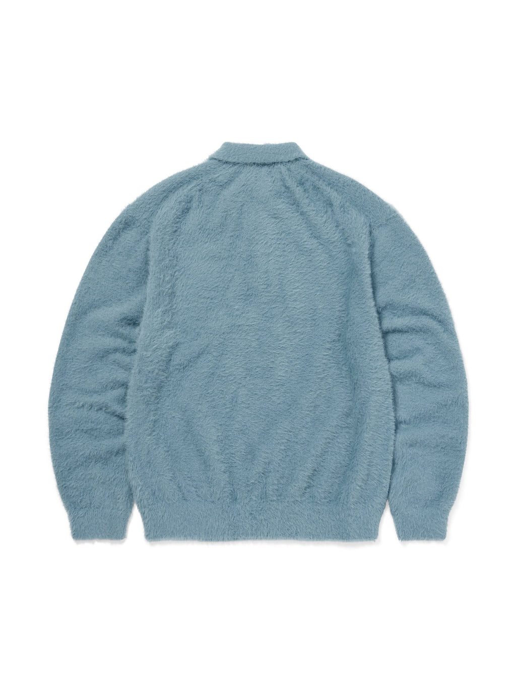 thisisneverthat - SCT-Logo Shaggy Knit Polo Light (Blue) product image 3 | TRAB K-Fashion Australia