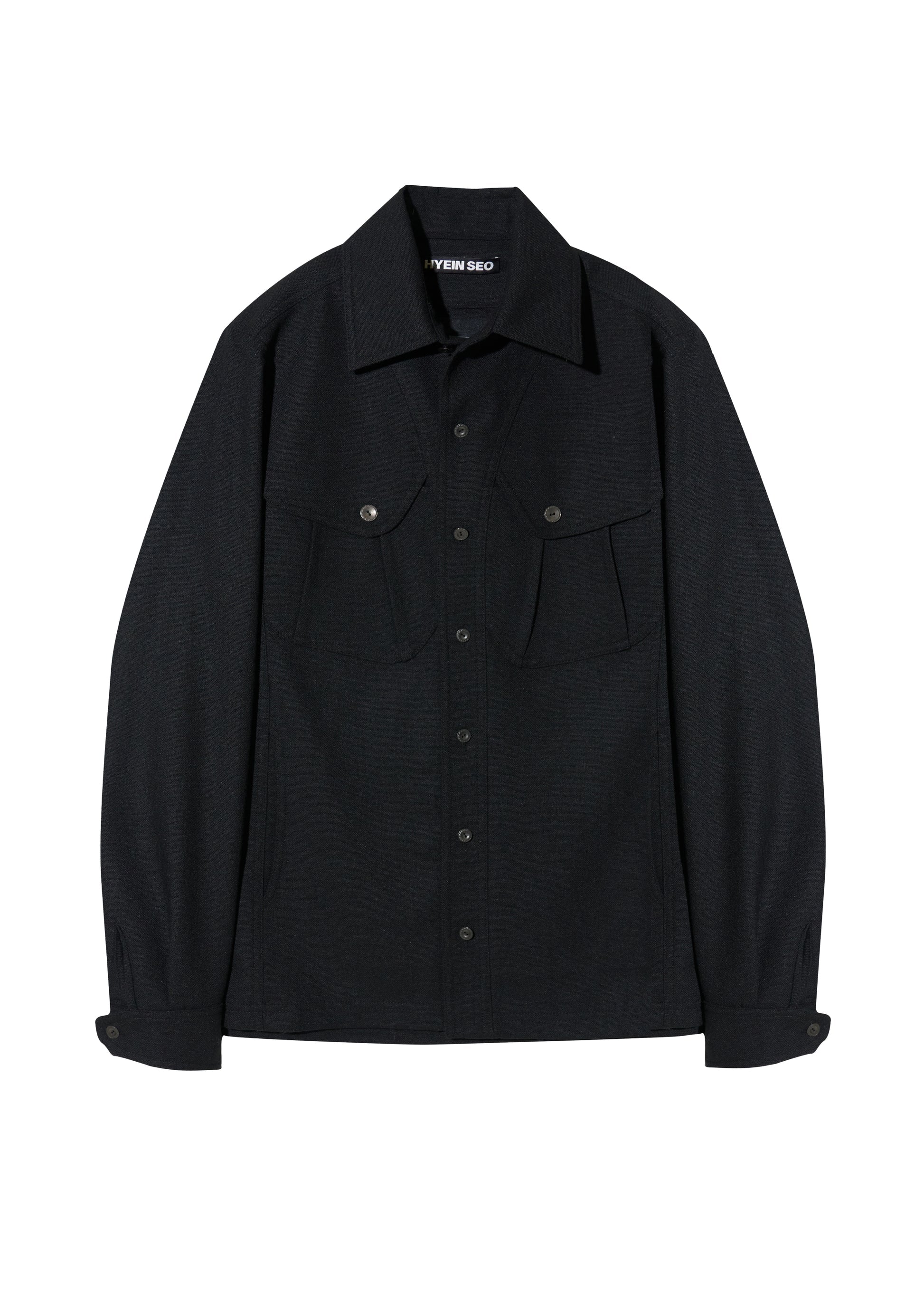 Hyein Seo - Wool Pocket Shirts (Black) product image 5 | TRAB K-Fashion Australia