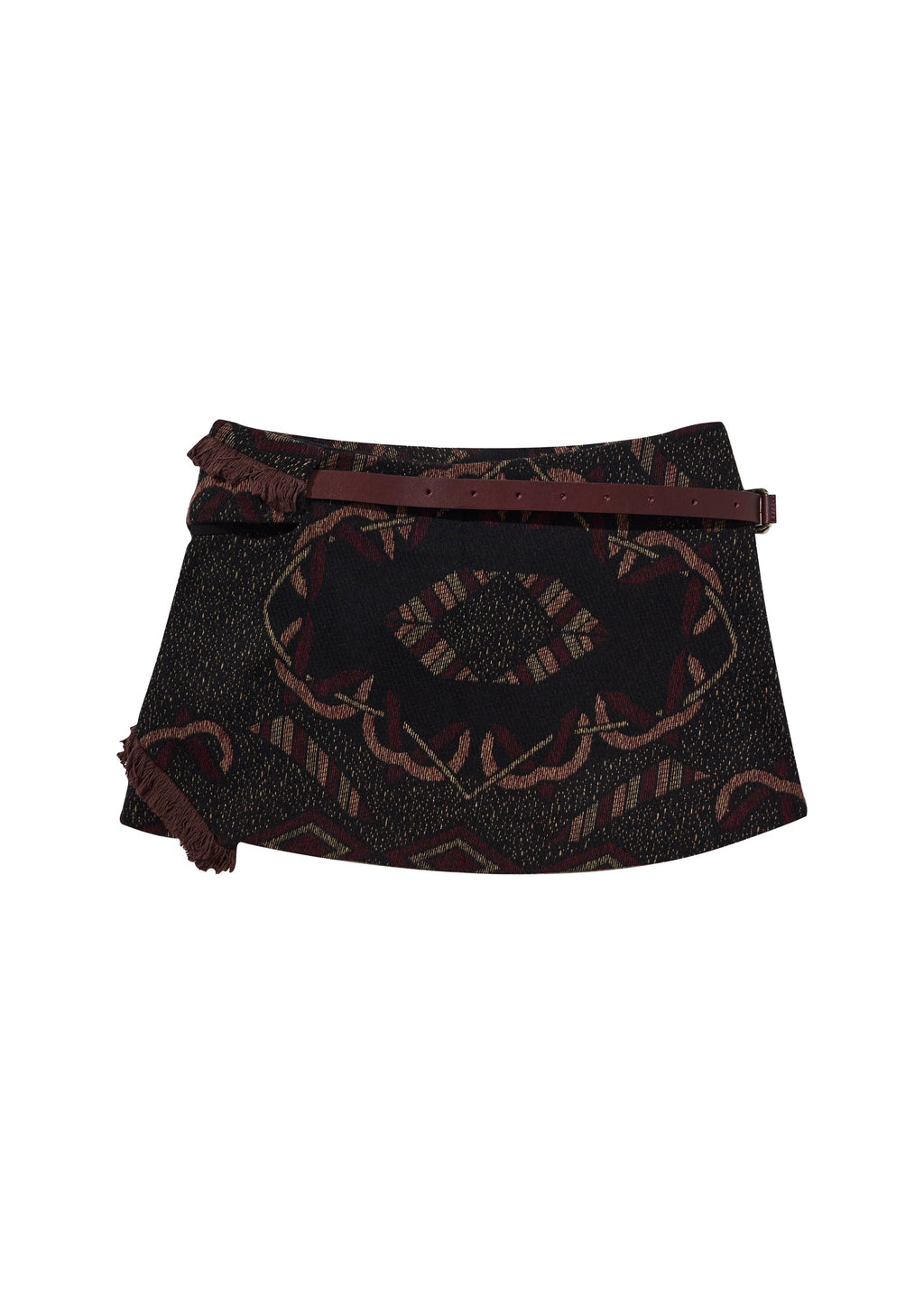 Hyein Seo - Cinched Pocket Skirt w/ Leather Belt (Brown) product image 8 | TRAB K-Fashion Australia