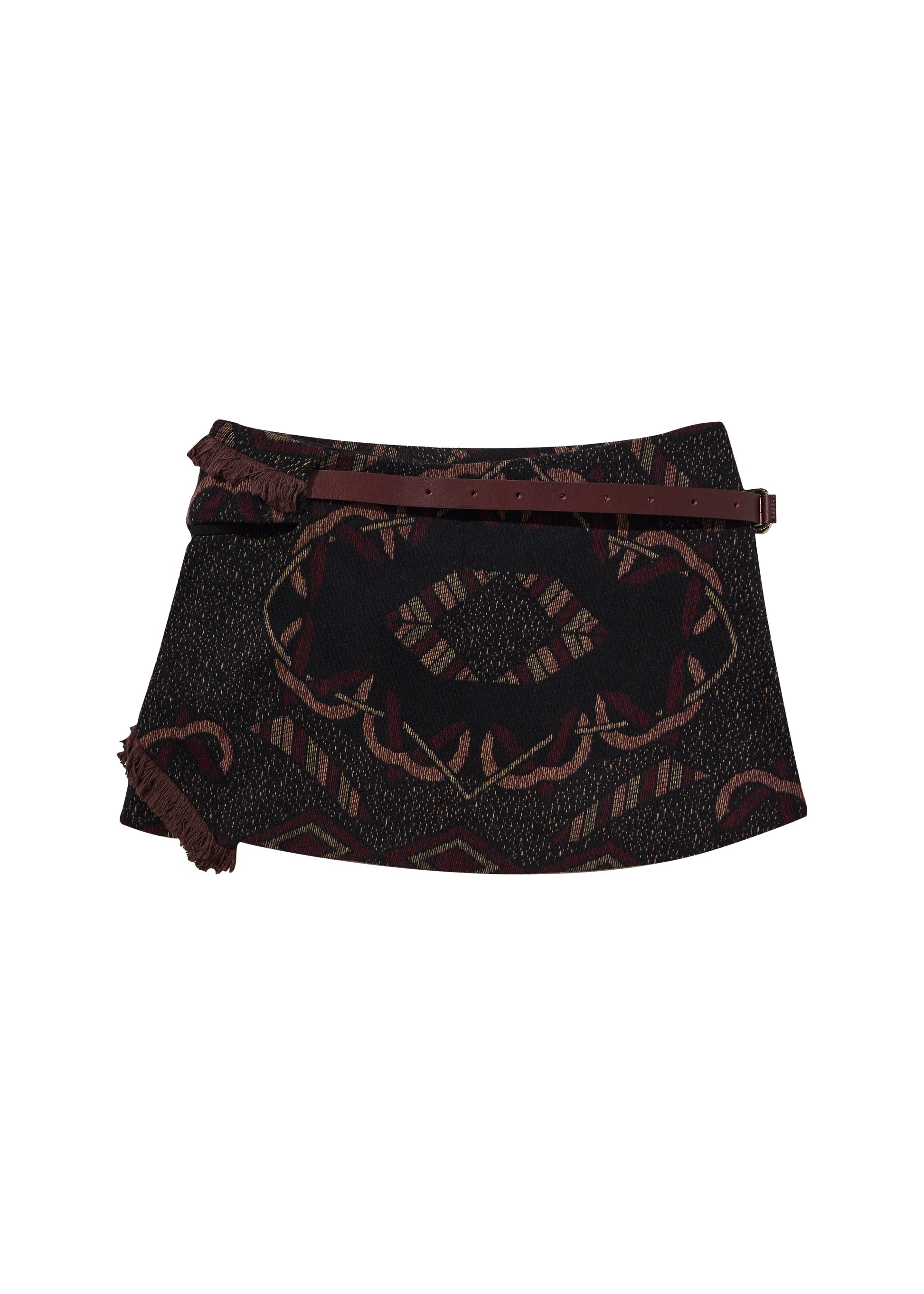 Hyein Seo - Cinched Pocket Skirt w/ Leather Belt (Brown) product image 8 | TRAB K-Fashion Australia