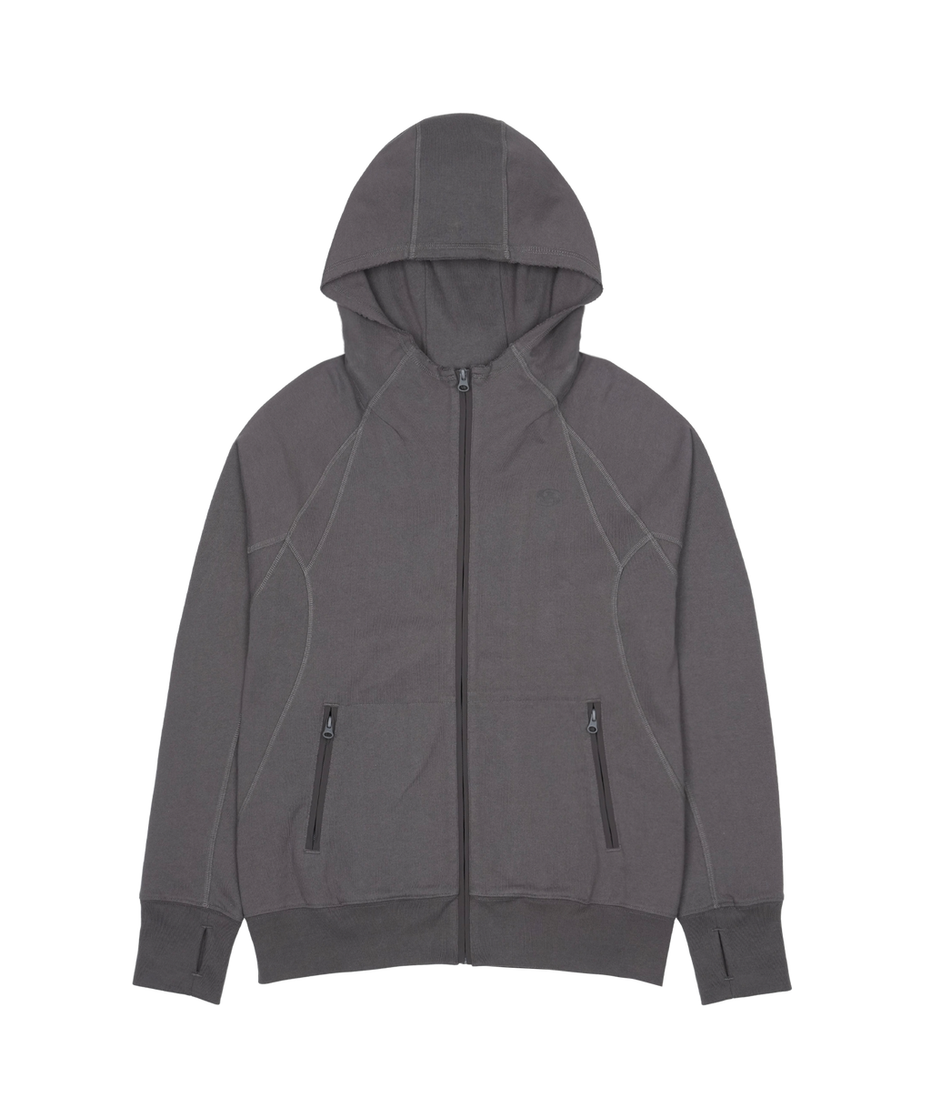 San San Gear - Sling Zip-Up Hoodie (Charcoal) product image 1 | TRAB K-Fashion Australia