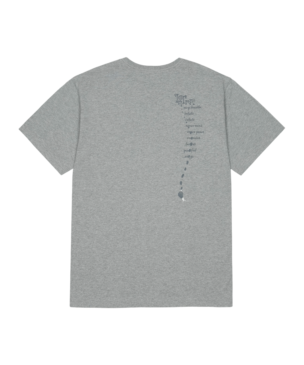 San San Gear - Snail T-Shirt (Melange Grey) product image 2 | TRAB K-Fashion Australia