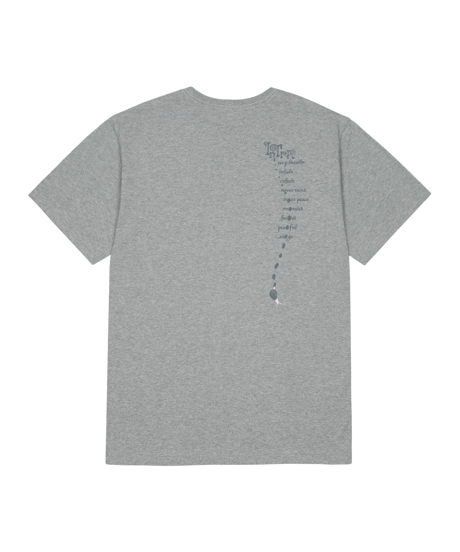 San San Gear - Snail T-Shirt (Melange Grey) product image 2 | TRAB K-Fashion Australia