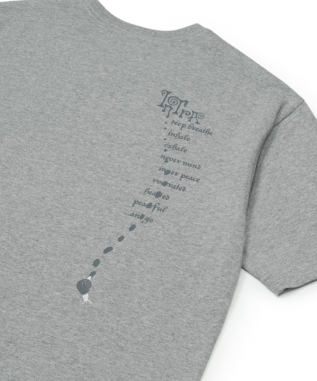 San San Gear - Snail T-Shirt (Melange Grey) product image 4 | TRAB K-Fashion Australia