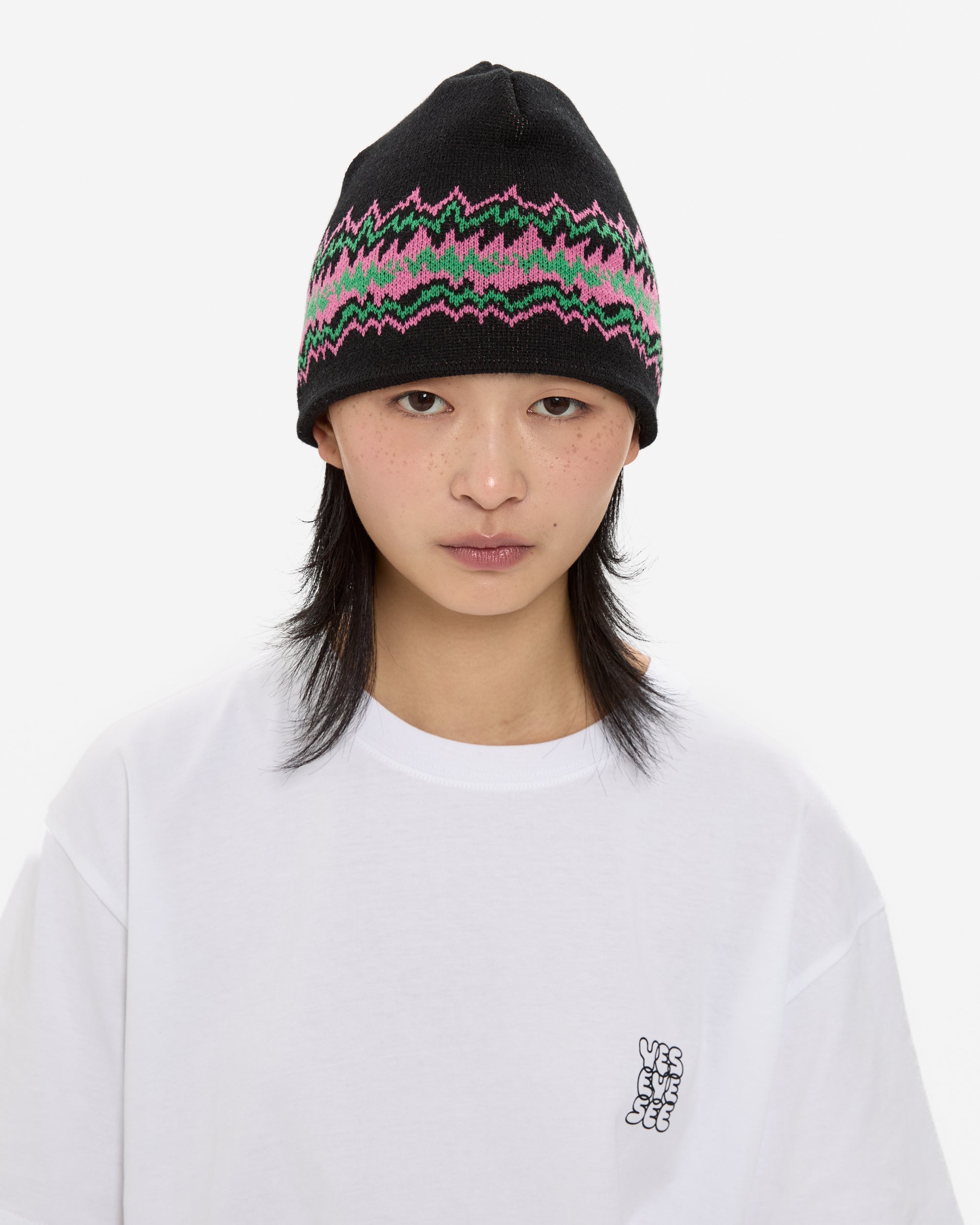 yeseyesee - SN Pointy Beanie (Black) product image 7 | TRAB K-Fashion Australia
