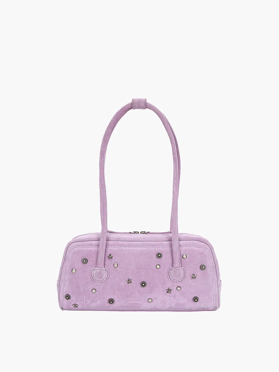 Marge Sherwood - Soft Boston Ew (Lavender Pink Studded Suede) product image 1 | TRAB K-Fashion Australia