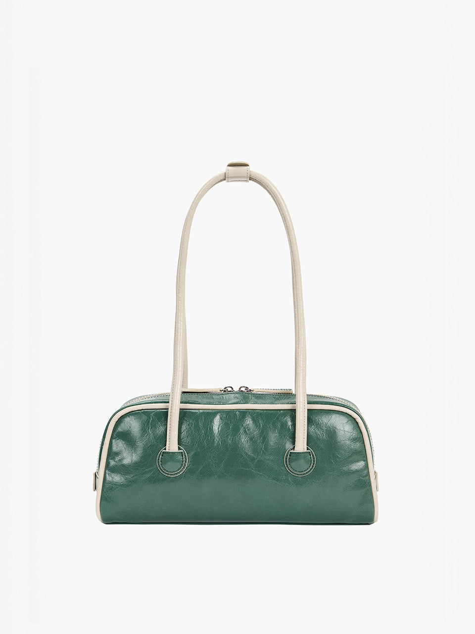 Marge Sherwood - Soft Boston Ew Piping (Hunter Green Crinkle+Cream Beige Crinkle) product image 2 | TRAB K-Fashion Australia