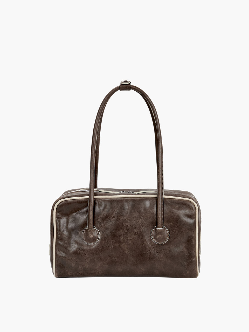 Marge Sherwood - Soft Boston Piping (Washed Brown Pull-Up+Cream Beige Crinkle) product image 2 | TRAB K-Fashion Australia