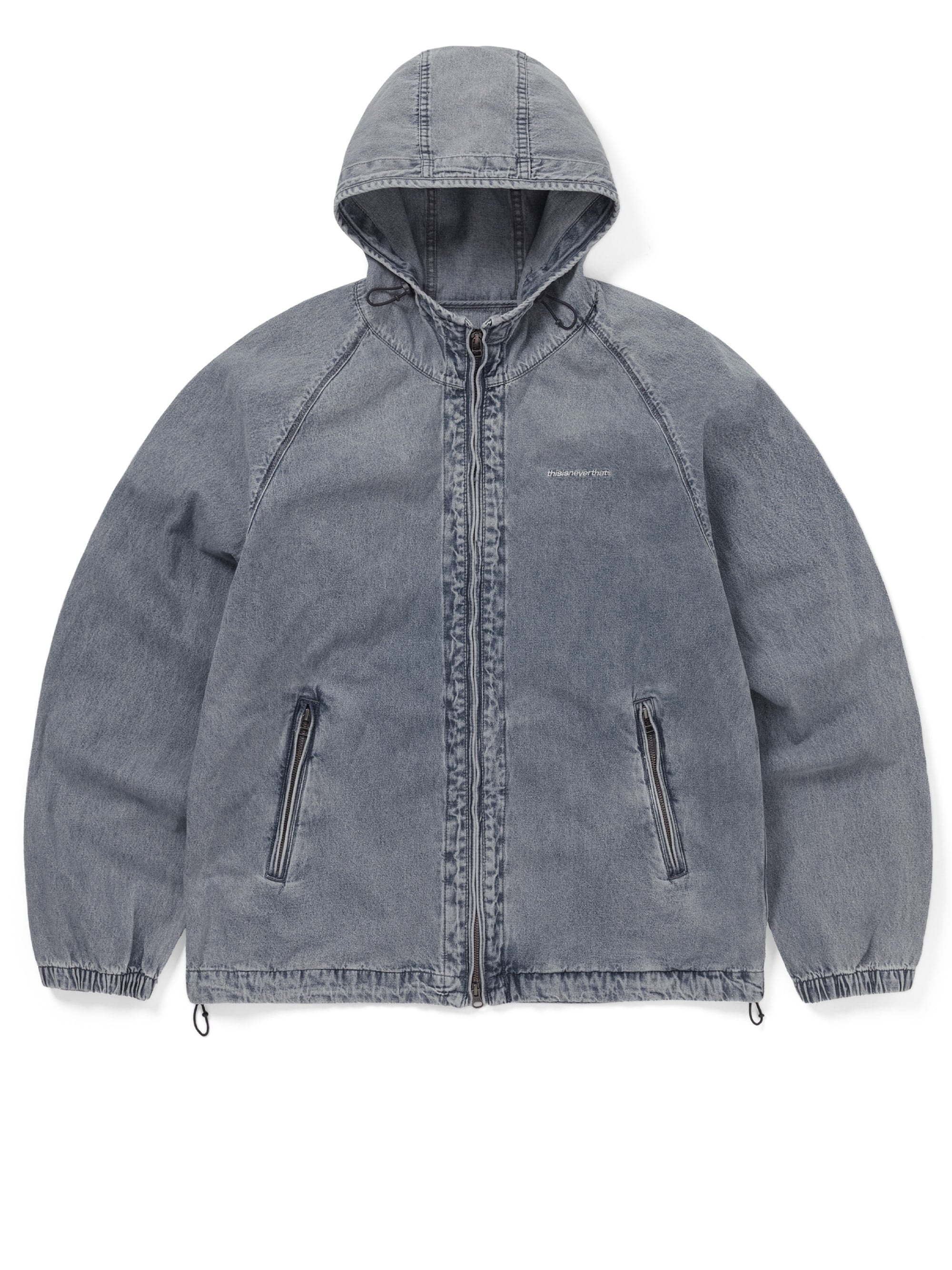 thisisneverthat - SP-Logo Denim Windbreaker (Washed Blue) product image 1 | TRAB K-Fashion Australia