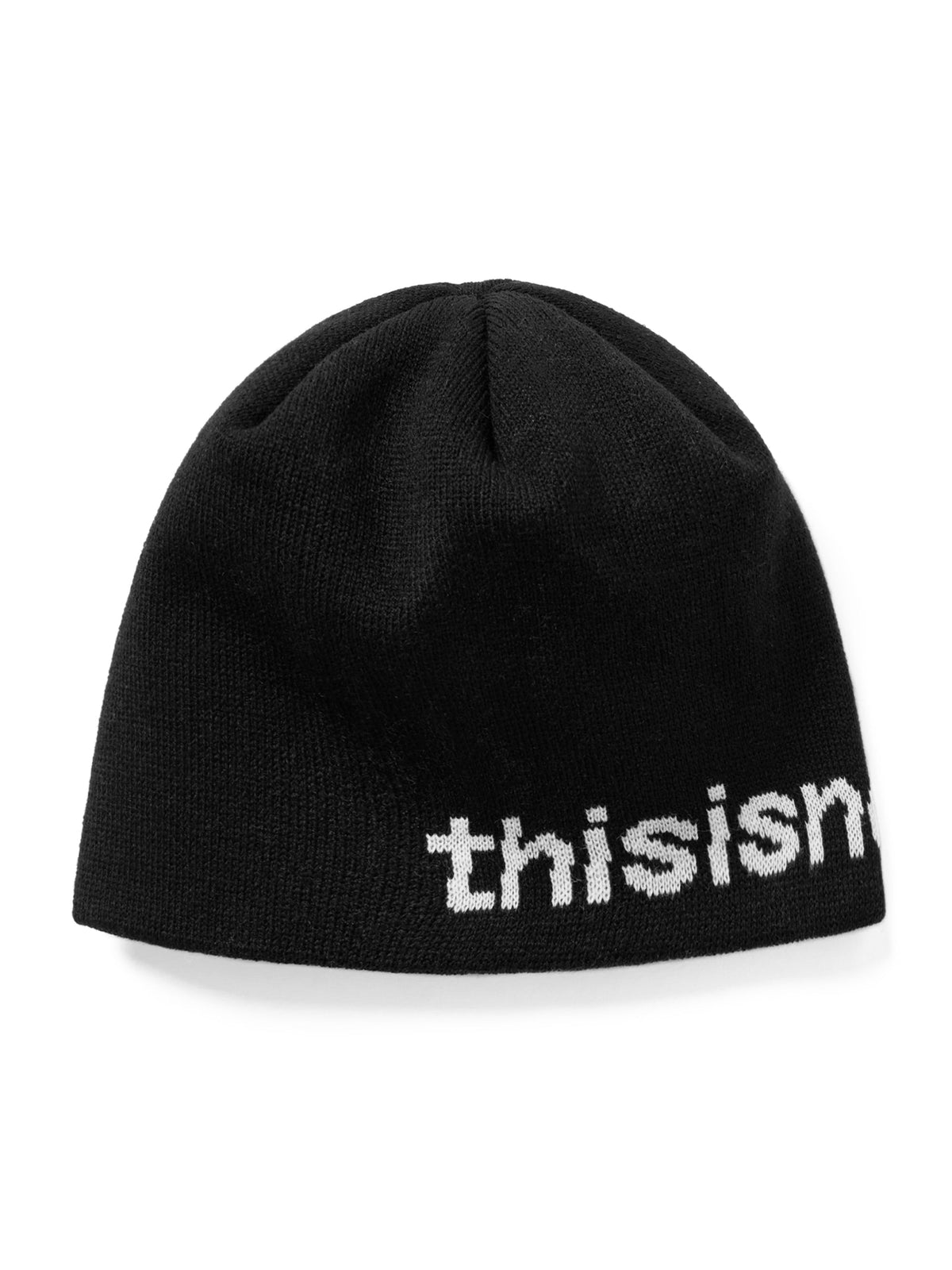 thisisneverthat - SP-Logo No Cuff Beanie (Black) product image 1 | TRAB K-Fashion Australia