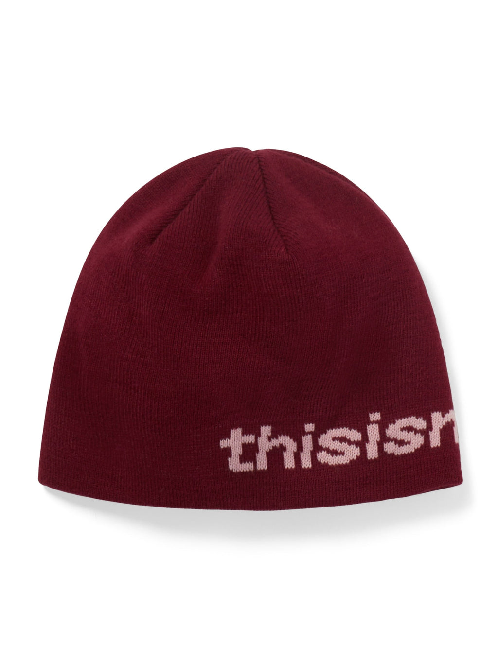thisisneverthat - SP-Logo No Cuff Beanie (Cherry) product image 1 | TRAB K-Fashion Australia