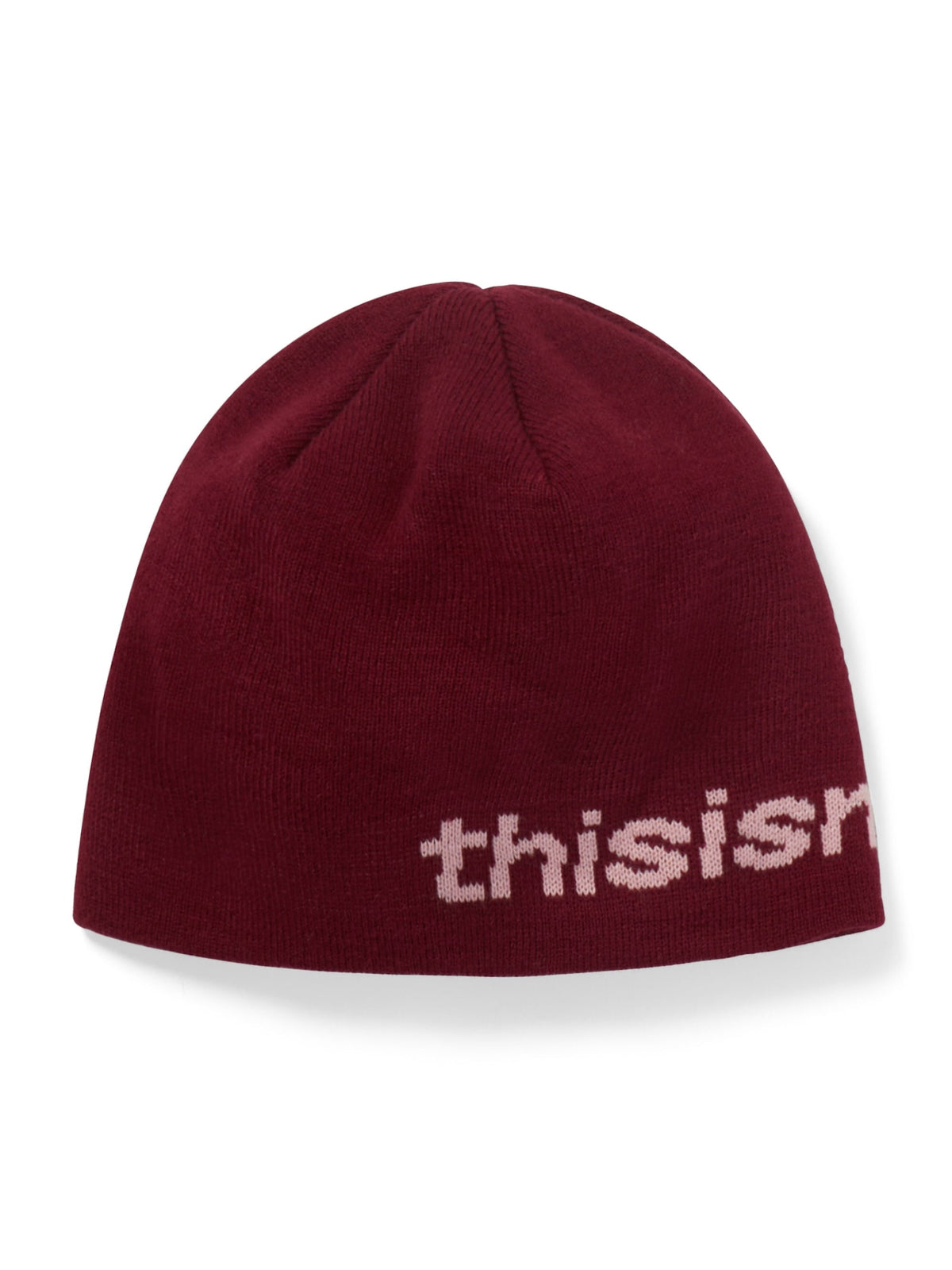 thisisneverthat - SP-Logo No Cuff Beanie (Cherry) product image 1 | TRAB K-Fashion Australia
