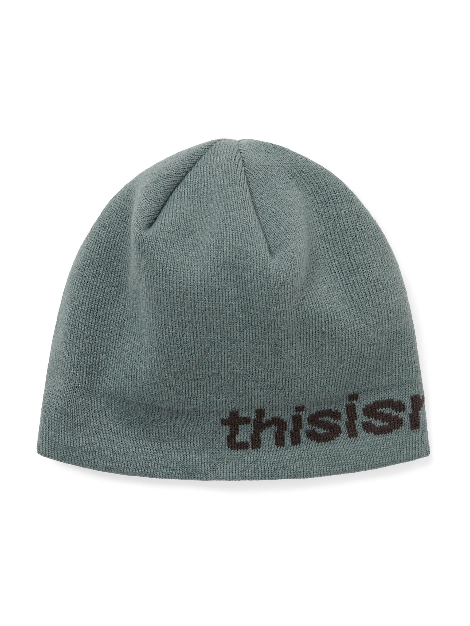 thisisneverthat - SP-Logo No Cuff Beanie Off (Green) product image 1 | TRAB K-Fashion Australia