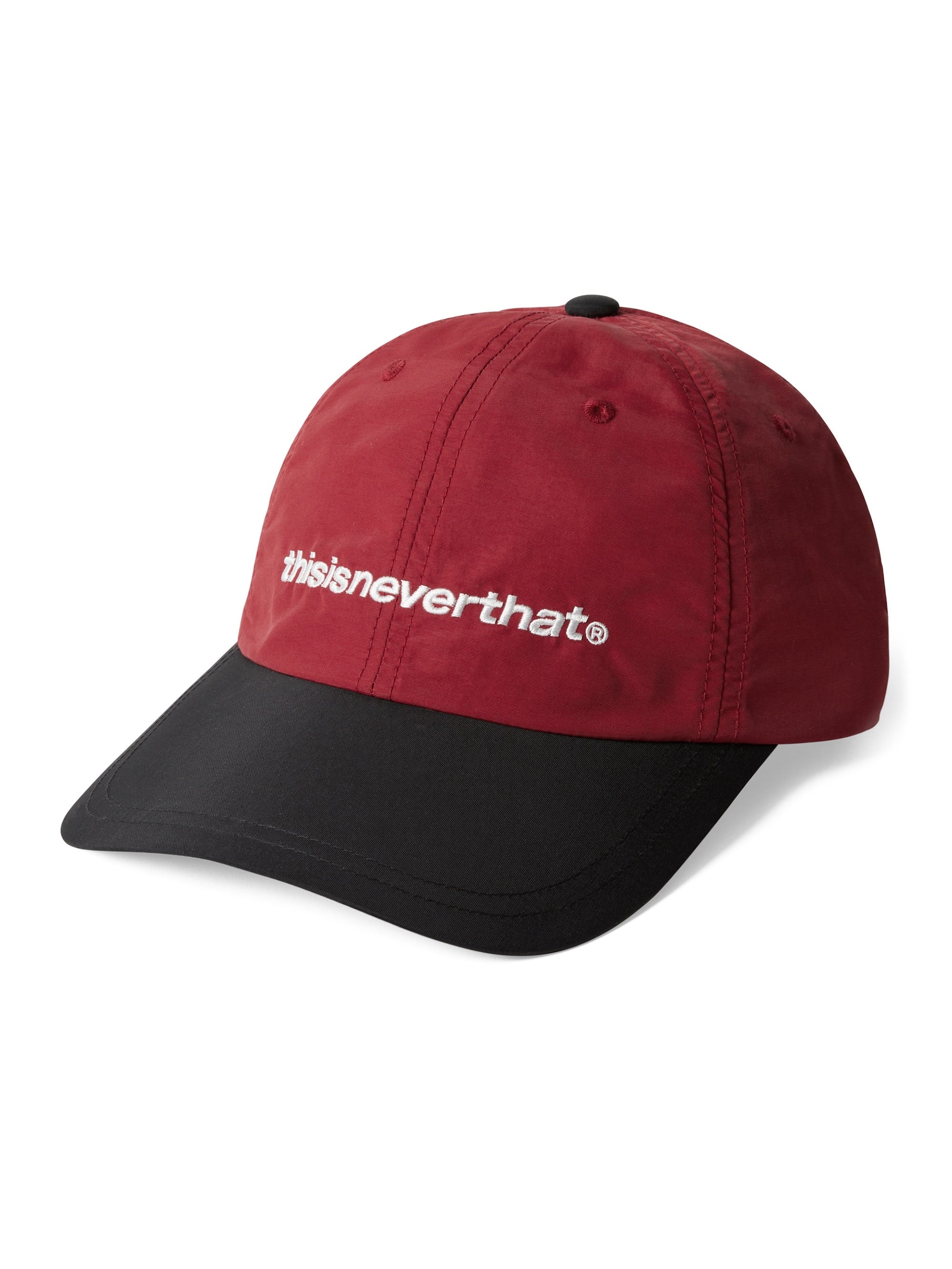 thisisneverthat - SP-Logo Nylon Cap Ivory/Burgundy (Black) product image 1 | TRAB K-Fashion Australia