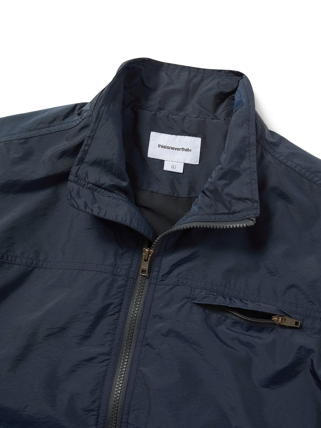 thisisneverthat - SP-Logo Warm Up Jacket (Olive Navy) product image 2 | TRAB K-Fashion Australia