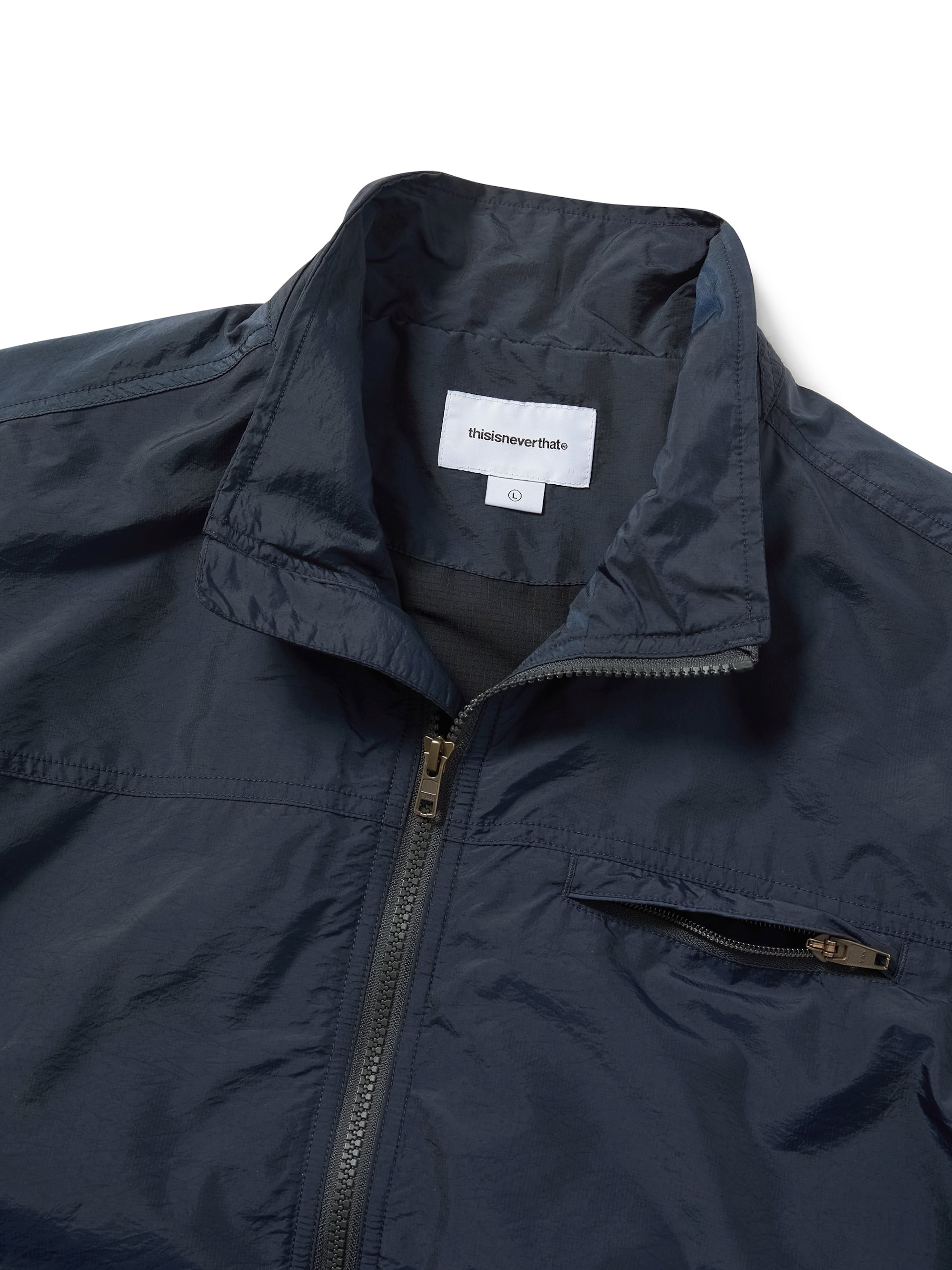 thisisneverthat - SP-Logo Warm Up Jacket (Navy) product image 2 | TRAB K-Fashion Australia