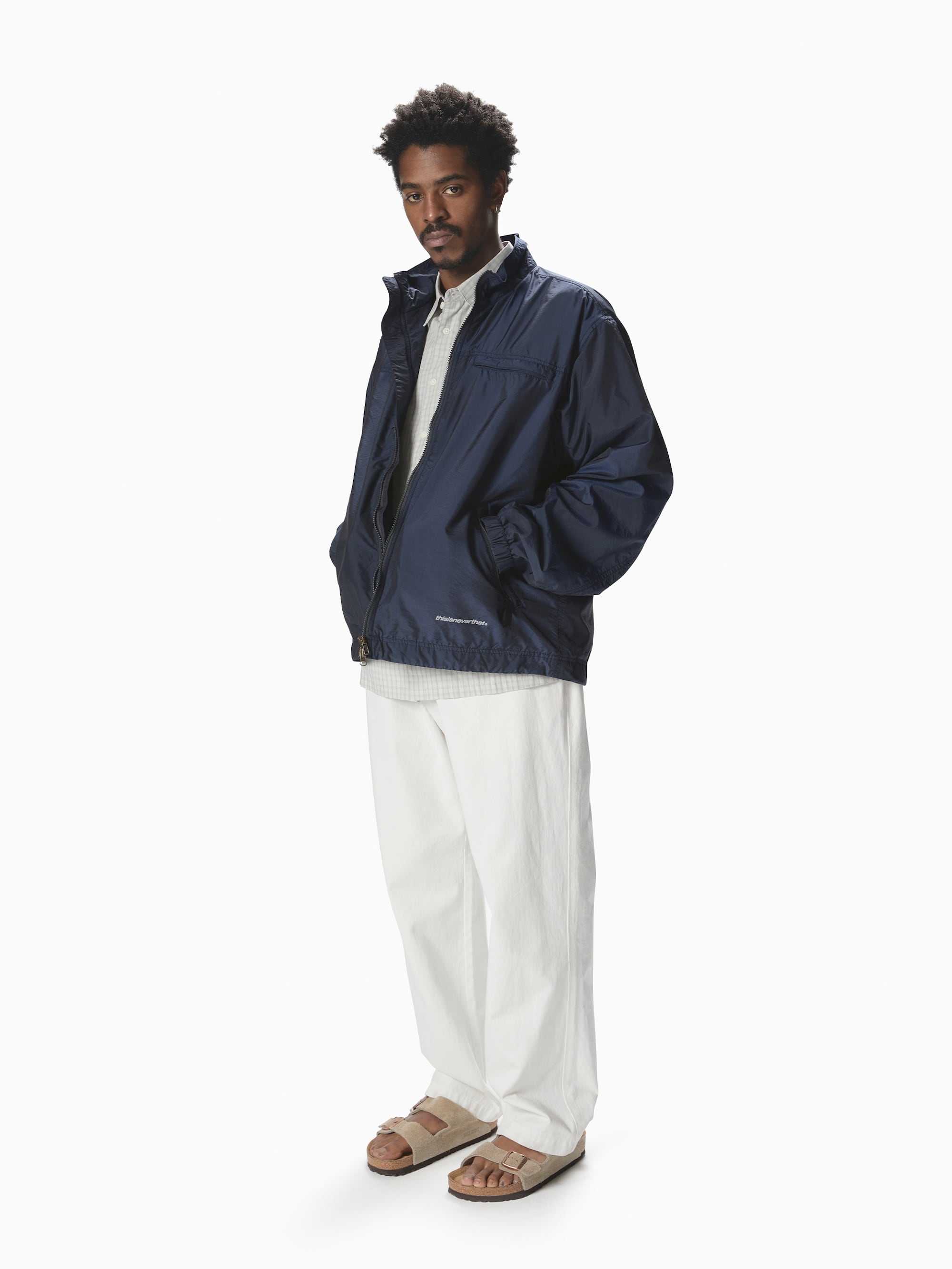thisisneverthat - SP-Logo Warm Up Jacket (Olive Navy) product image 5 | TRAB K-Fashion Australia