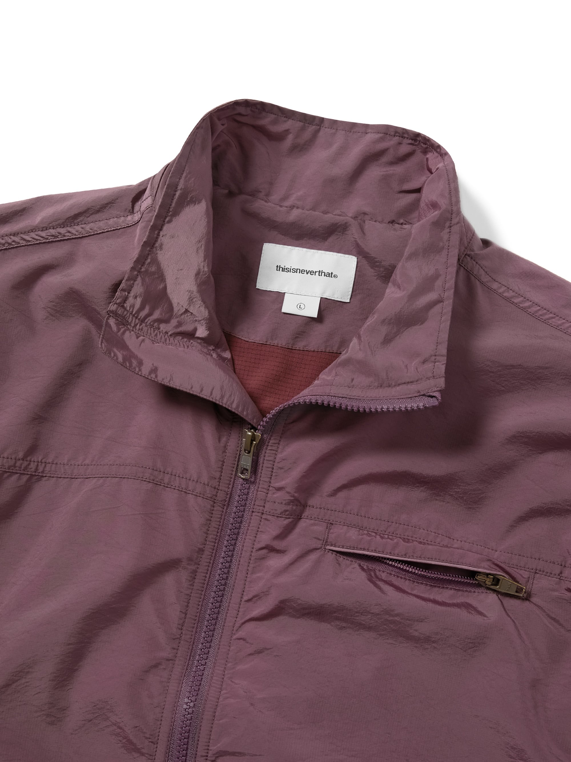 thisisneverthat - SP-Logo Warm Up Jacket (Olive Plum) product image 2 | TRAB K-Fashion Australia