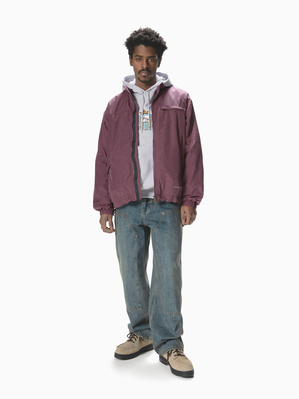 thisisneverthat - SP-Logo Warm Up Jacket (Olive Plum) product image 5 | TRAB K-Fashion Australia