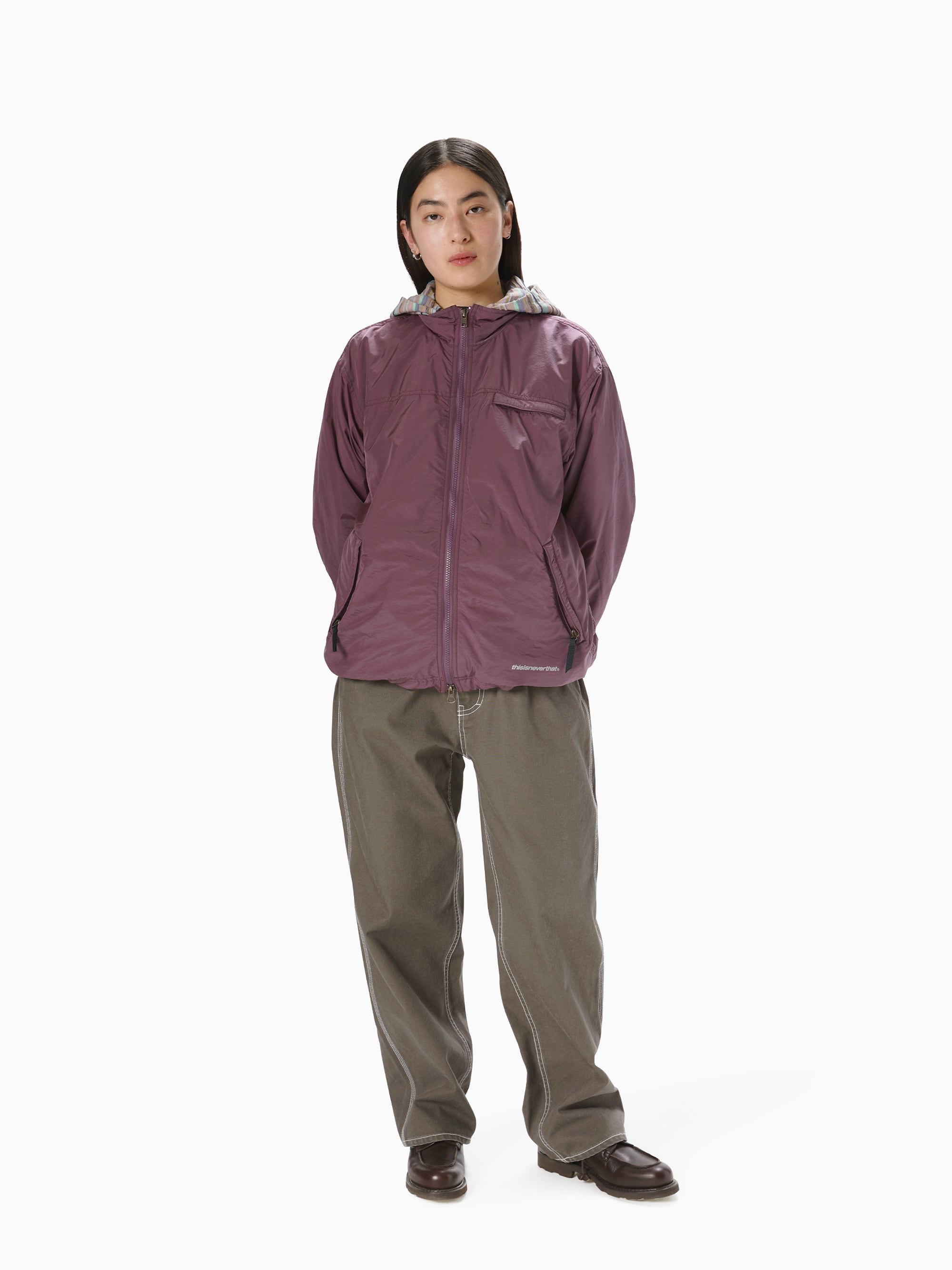 thisisneverthat - SP-Logo Warm Up Jacket (Olive Plum) product image 6 | TRAB K-Fashion Australia