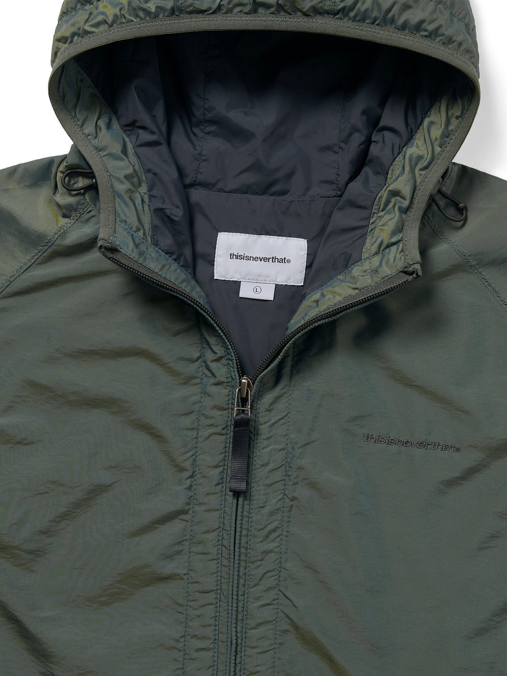 thisisneverthat - SP-Logo Windbreaker (Olive Drab) product image 2 | TRAB K-Fashion Australia