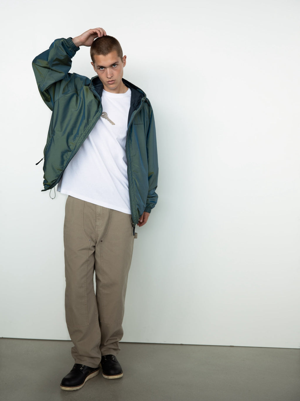 thisisneverthat - SP-Logo Windbreaker (Olive Drab) product image 5 | TRAB K-Fashion Australia