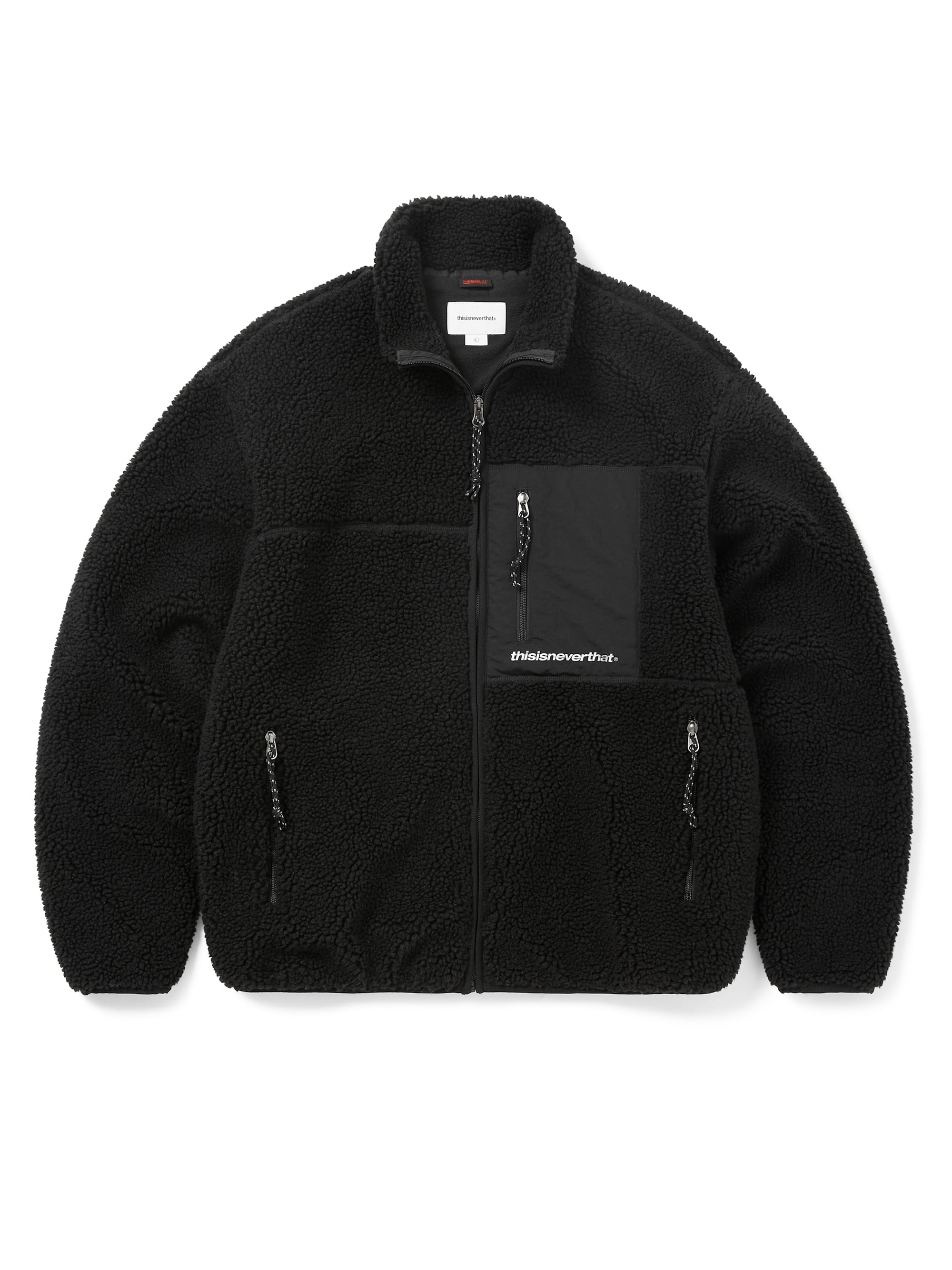 thisisneverthat - SP Sherpa Fleece Jacket (Black) product image 1 | TRAB K-Fashion Australia