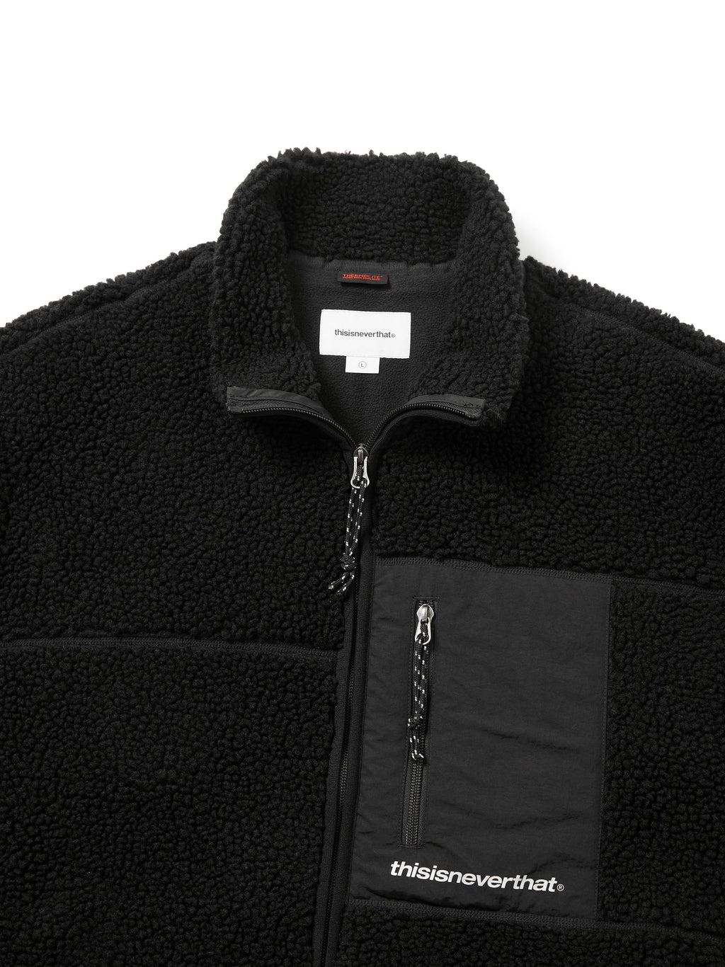 thisisneverthat - SP Sherpa Fleece Jacket (Black) product image 2 | TRAB K-Fashion Australia