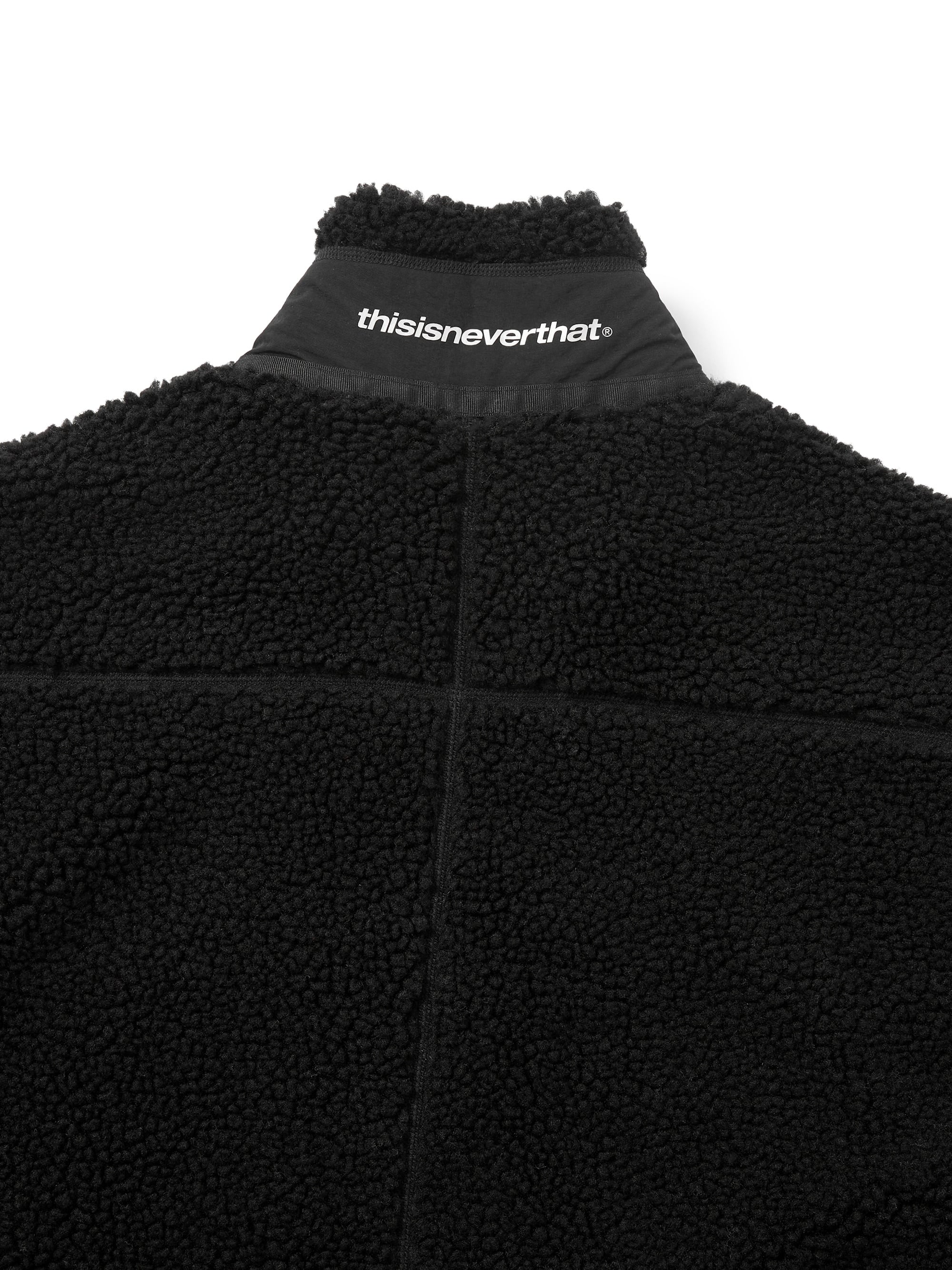 thisisneverthat - SP Sherpa Fleece Jacket (Black) product image 4 | TRAB K-Fashion Australia