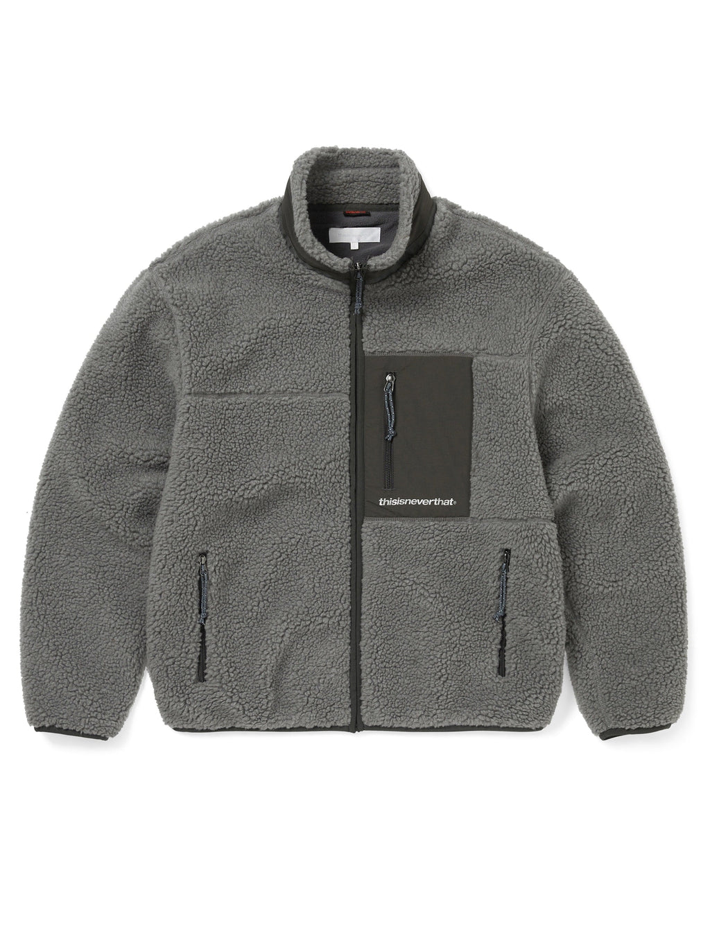 thisisneverthat - SP Sherpa Fleece Jacket (Charcoal) product image 1 | TRAB K-Fashion Australia