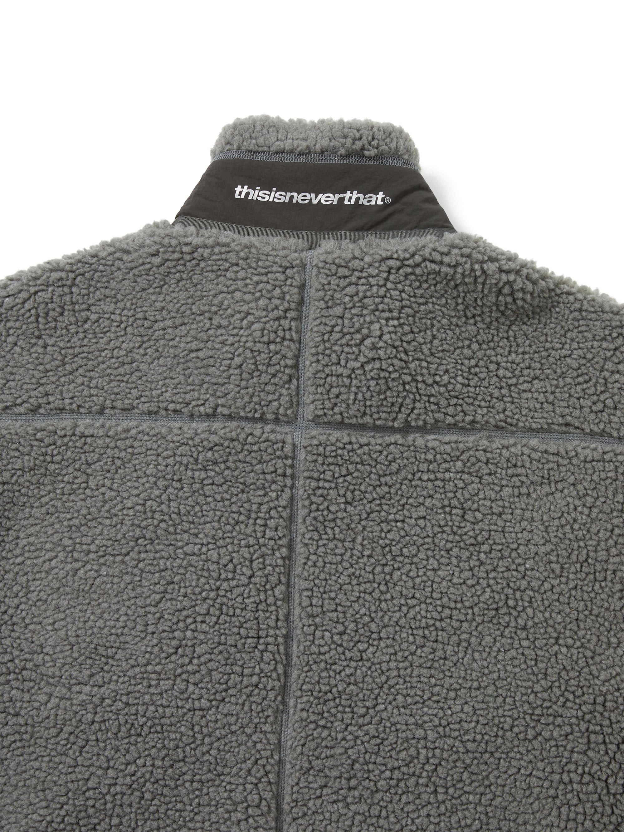 thisisneverthat - SP Sherpa Fleece Jacket (Charcoal) product image 4 | TRAB K-Fashion Australia