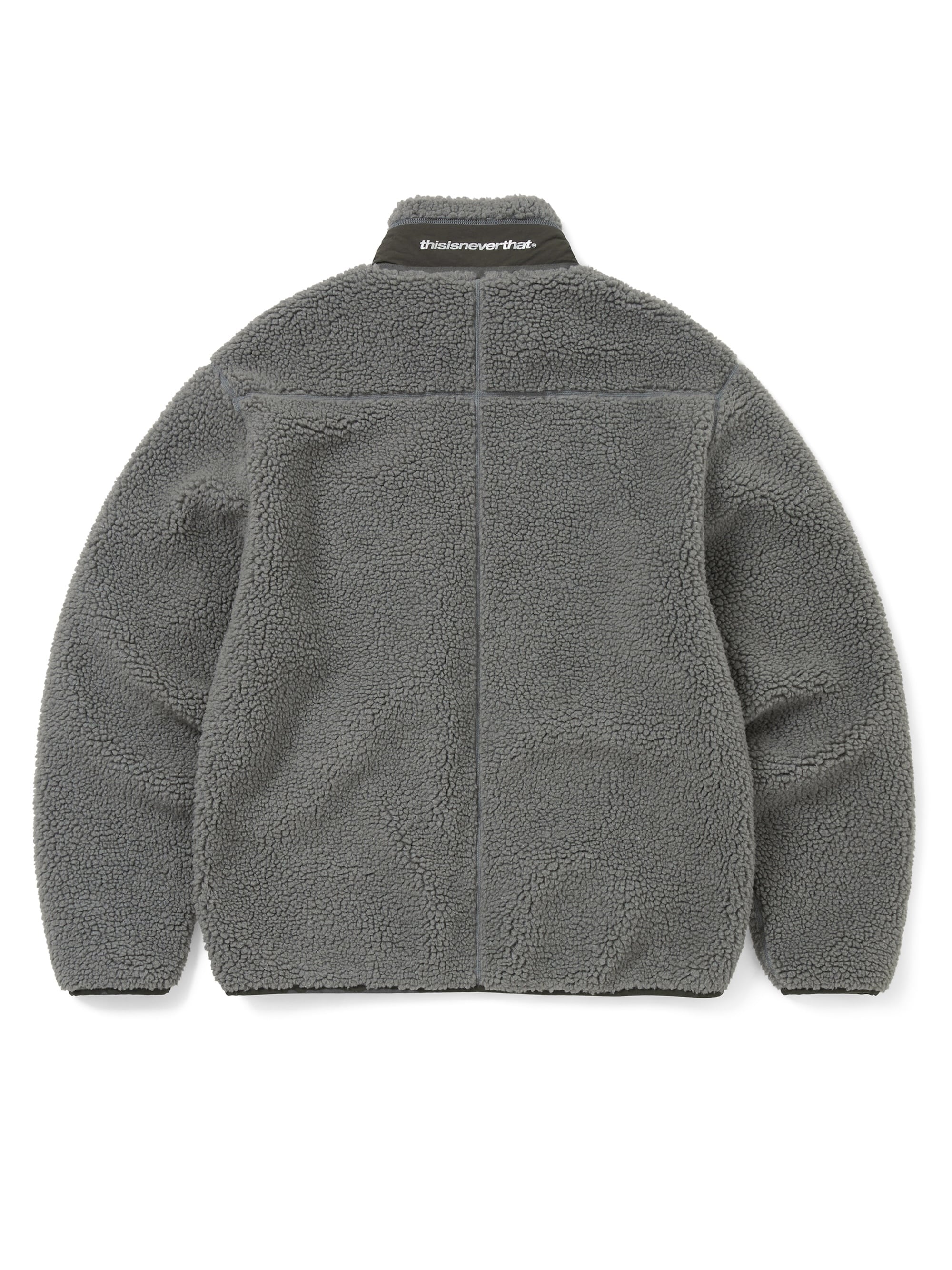 thisisneverthat - SP Sherpa Fleece Jacket (Charcoal) product image 5 | TRAB K-Fashion Australia