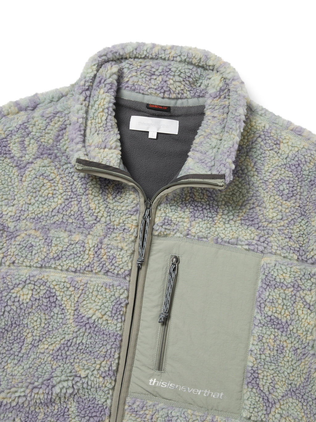 thisisneverthat - SP Sherpa Fleece Jacket (Mint) product image 2 | TRAB K-Fashion Australia