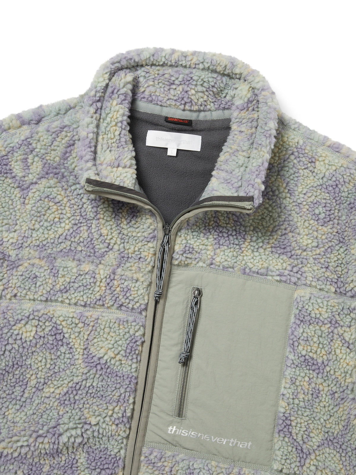 thisisneverthat - SP Sherpa Fleece Jacket (Mint) product image 2 | TRAB K-Fashion Australia