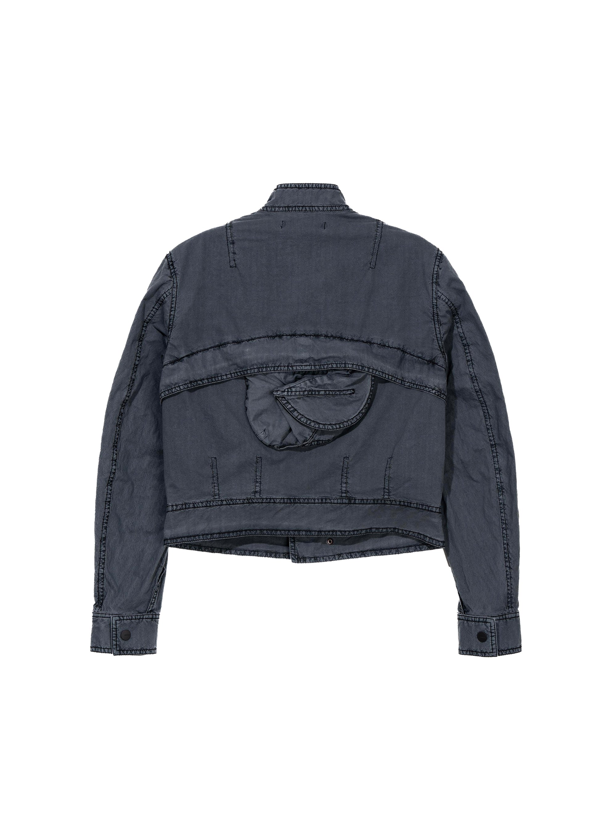 Hyein Seo - Dyed Moto Jacket (Dark Night) product image 5 | TRAB K-Fashion Australia