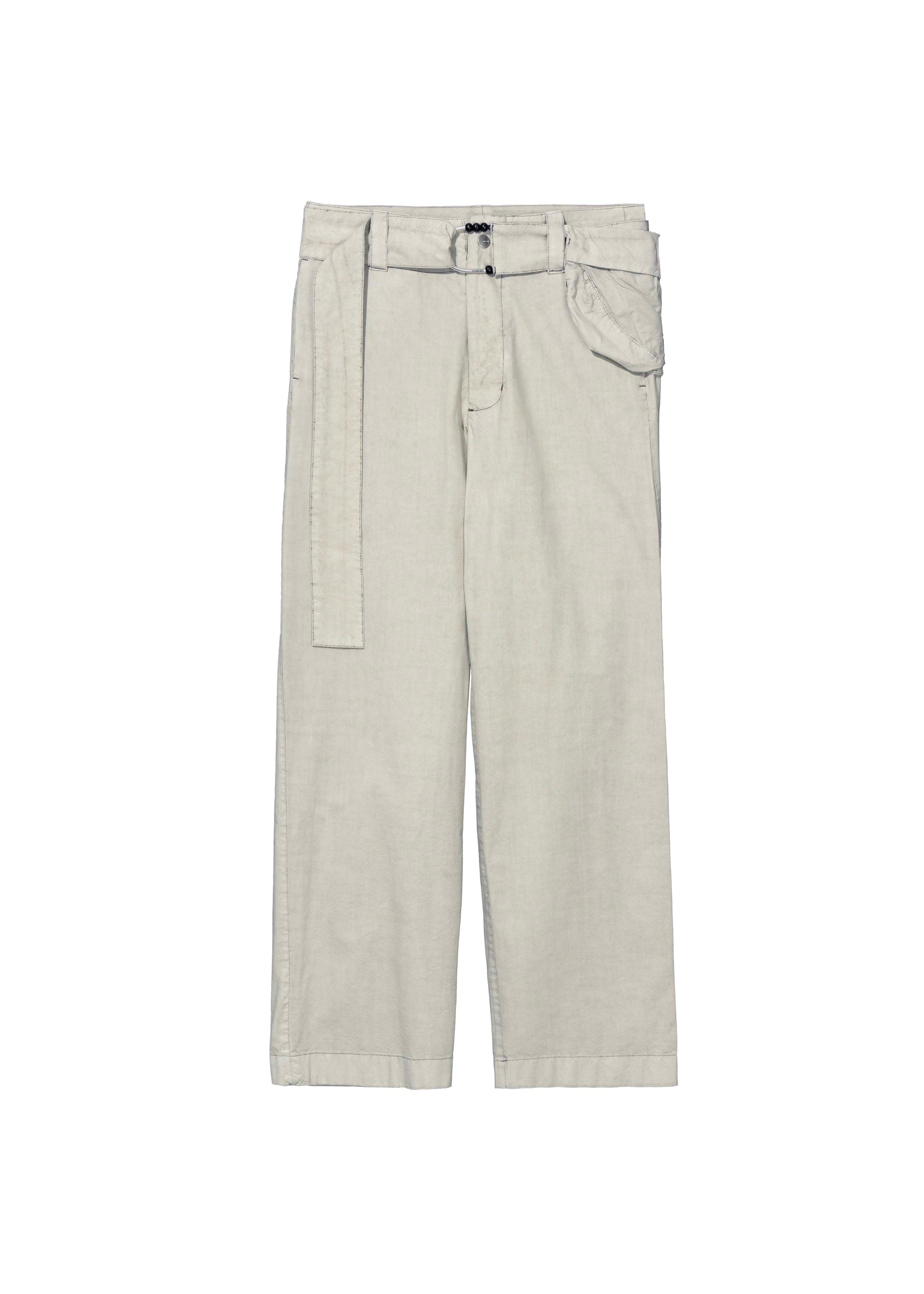 Hyein Seo - Cotton Pants w/ Waist Bag (Greige) product image 9 | TRAB K-Fashion Australia