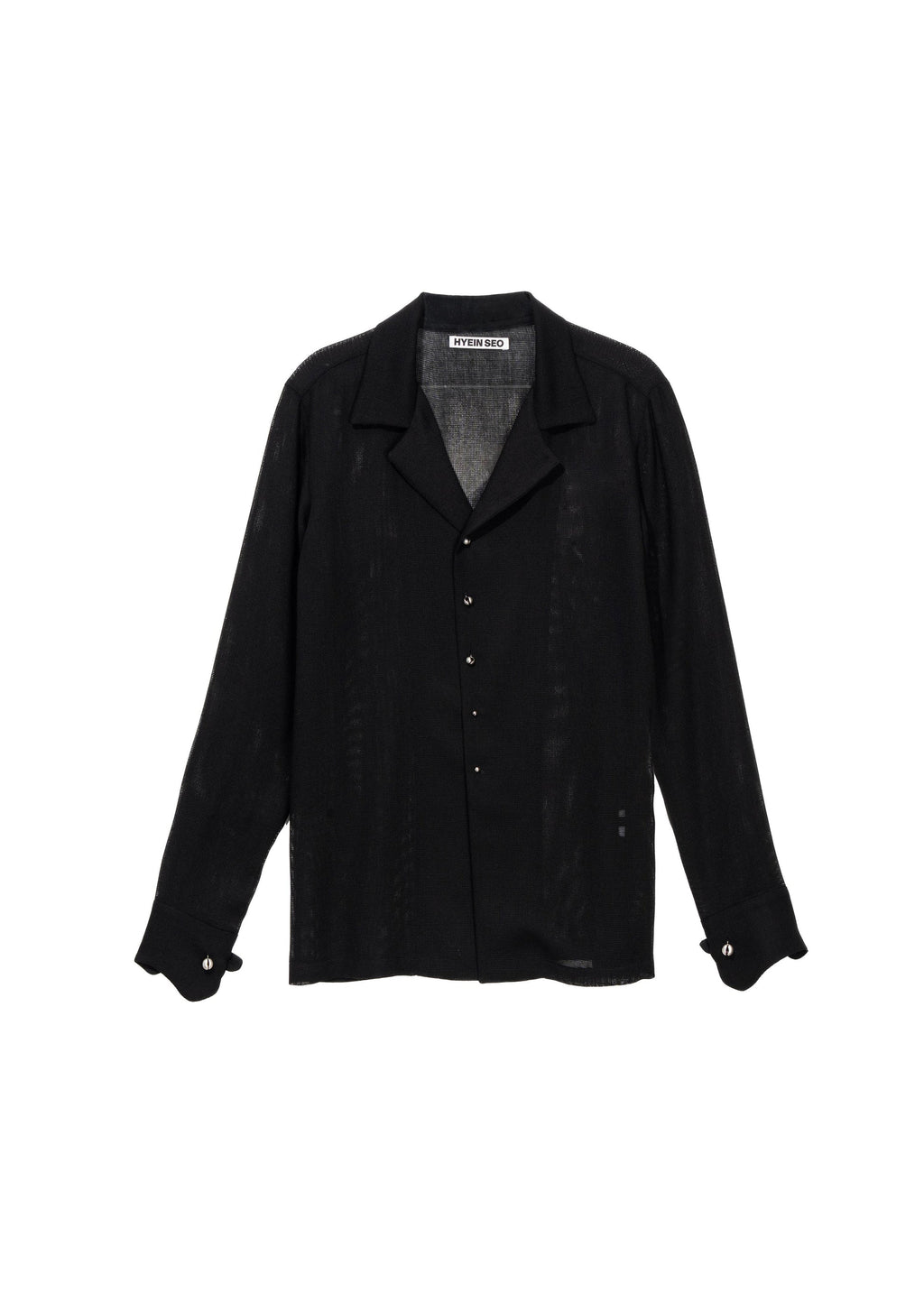 Hyein Seo - Seed Button Shirt (Black) product image 9 | TRAB K-Fashion Australia