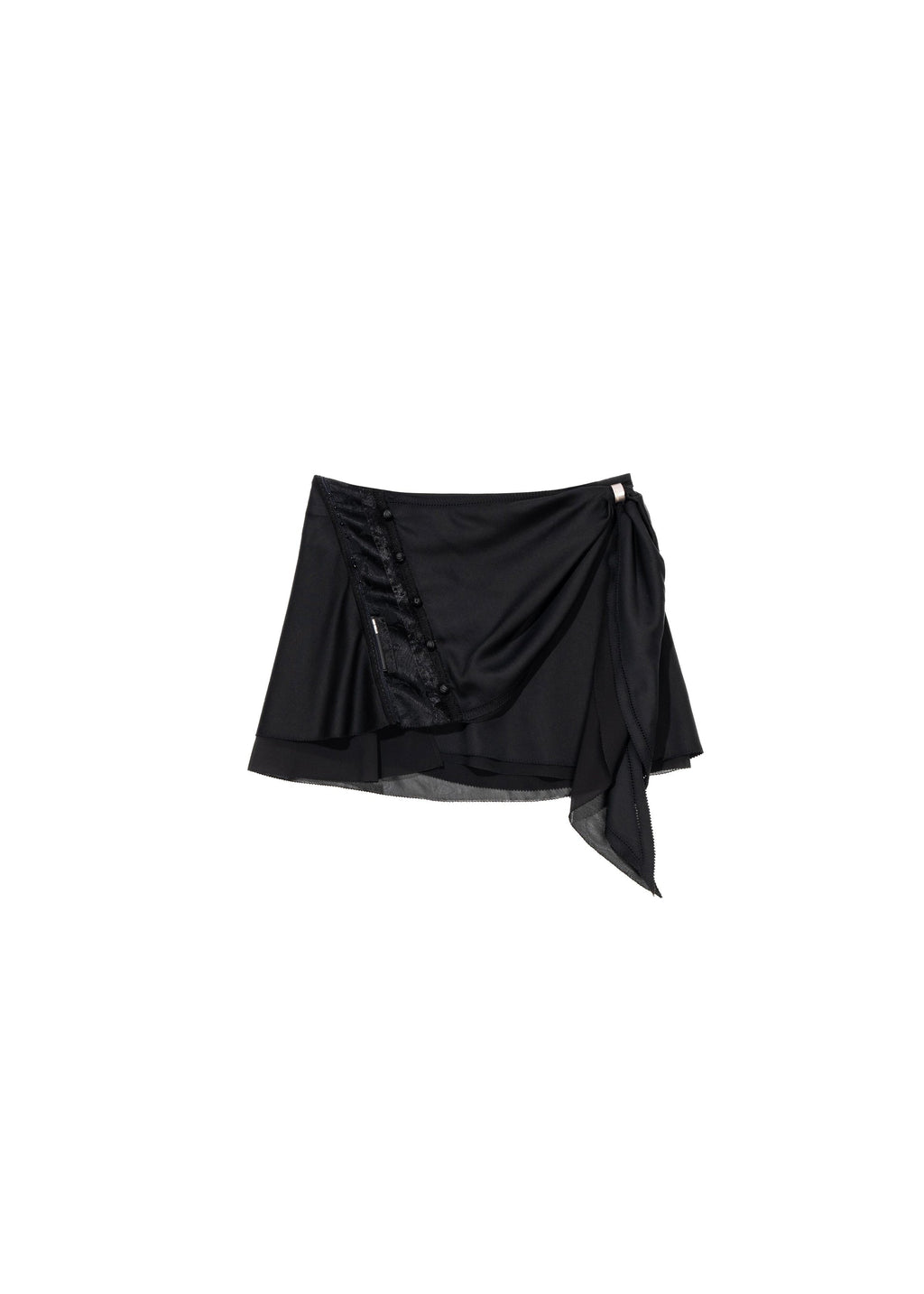 Hyein Seo - Tied Mini Skirt (Black) product image 5 | TRAB K-Fashion Australia